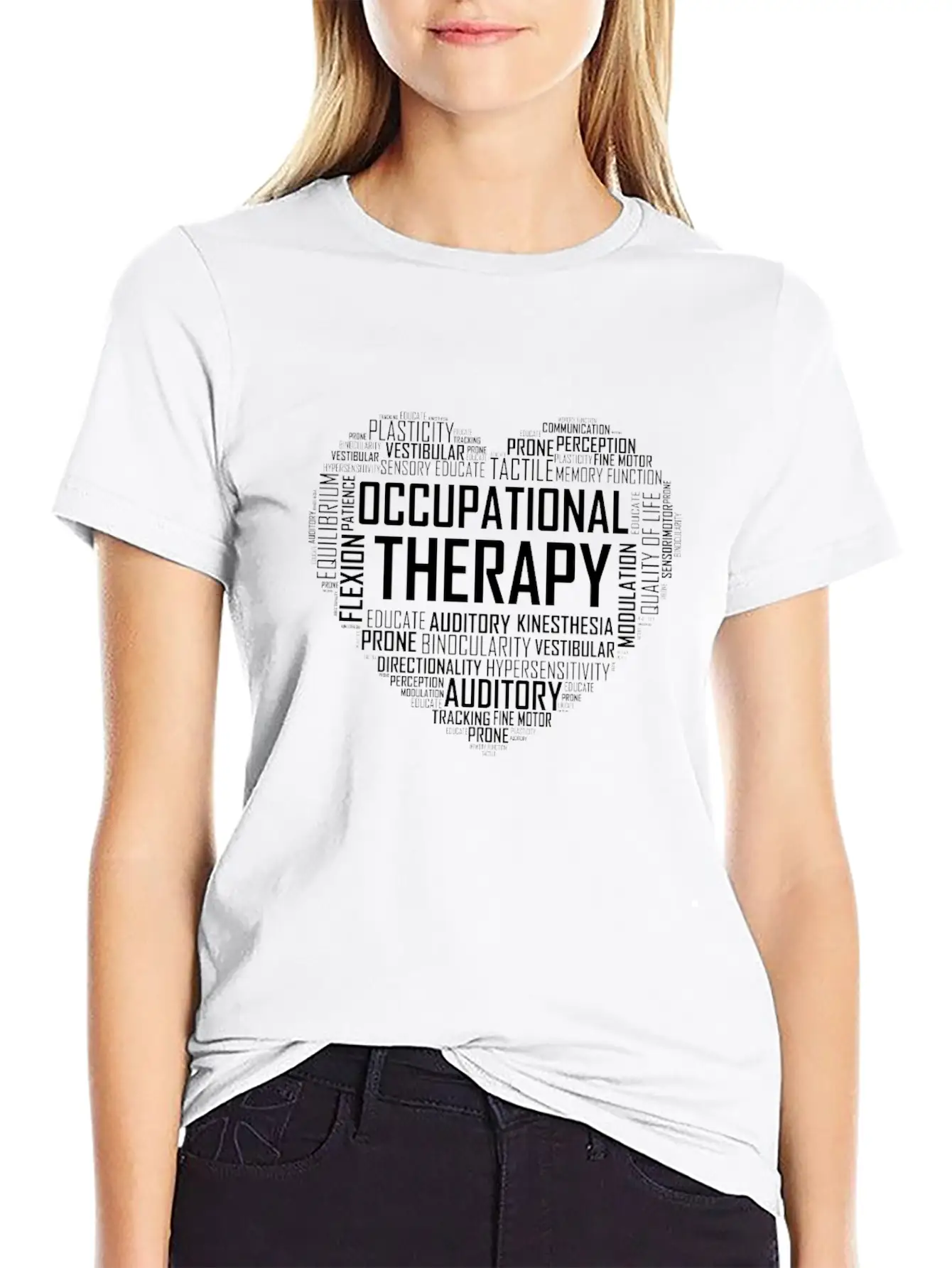 Occupational Therapy Heart Timeless Short Sleeve Tee – Comfy And Minimalist Design