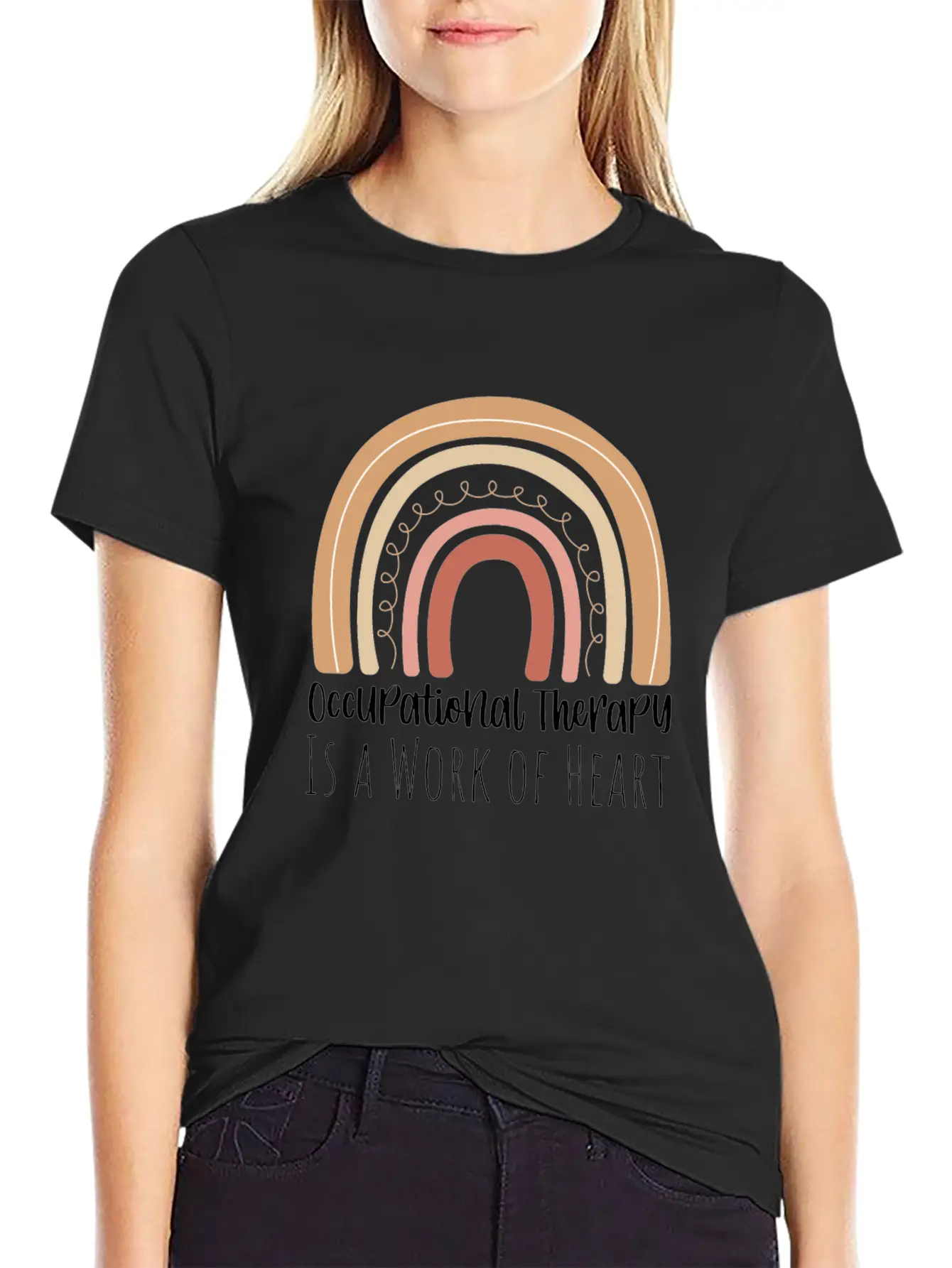 Occupational Therapy Is A Work Of Heart Stylish Everyday T-Shirt – Unisex Basic Cotton Tee