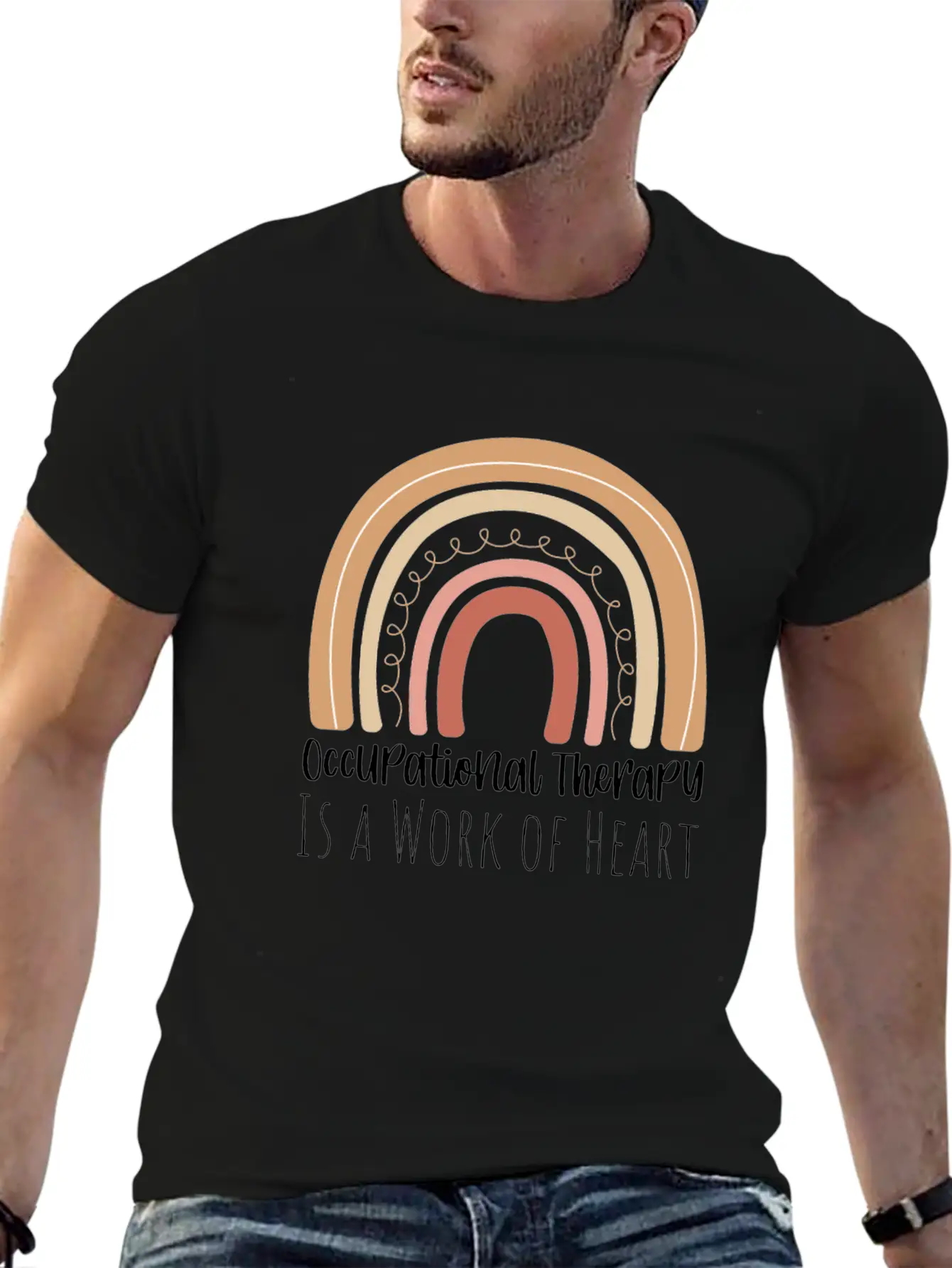 Occupational Therapy Is A Work Of Heart Stylish Everyday T-Shirt – Unisex Basic Cotton Tee