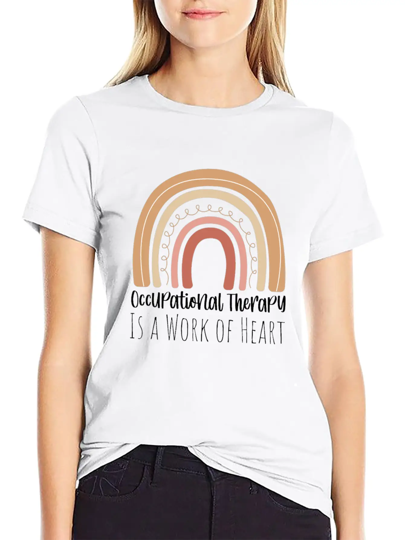Occupational Therapy Is A Work Of Heart Stylish Everyday T-Shirt – Unisex Basic Cotton Tee