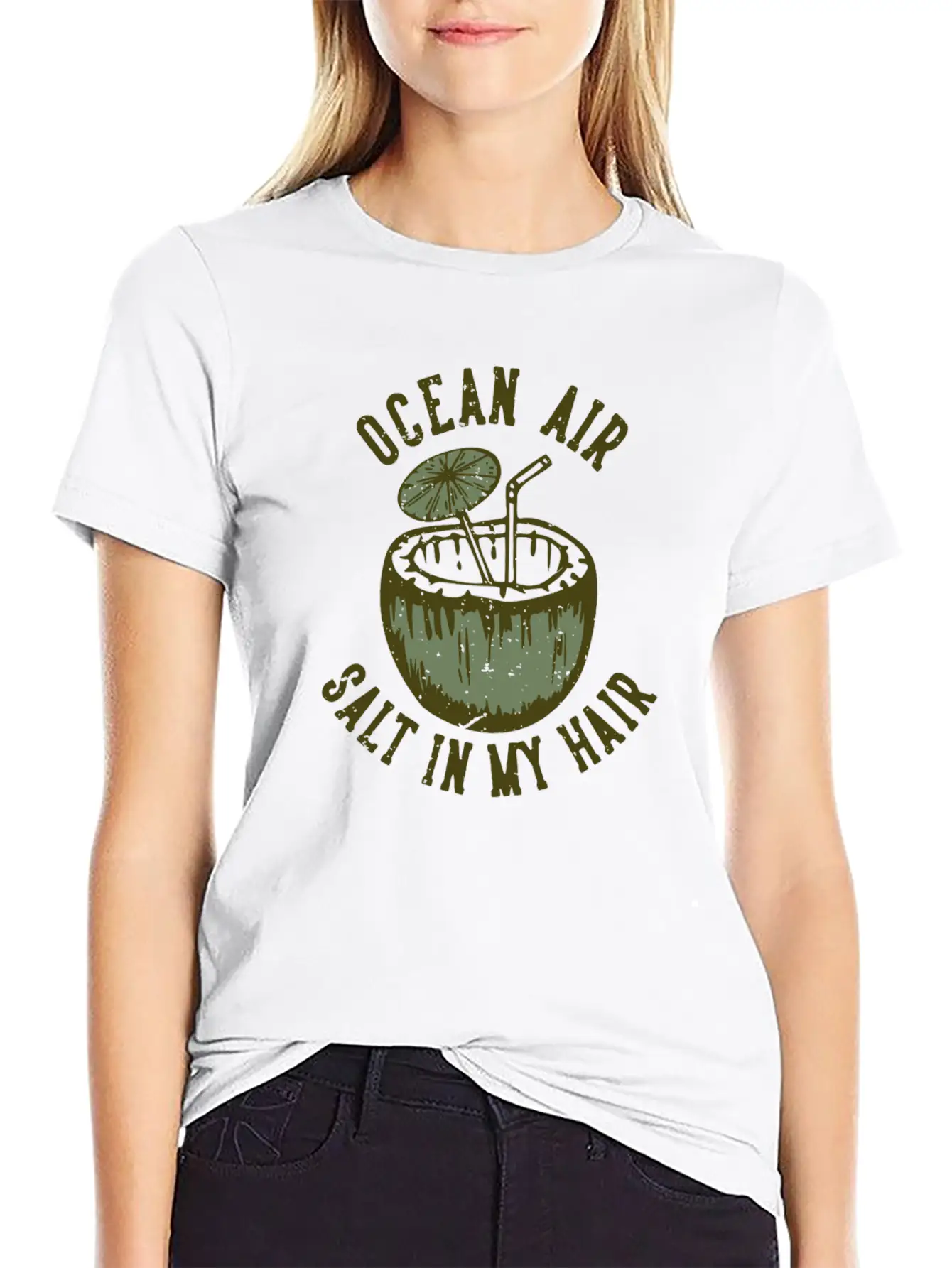 Ocean Air Salt In My Hair Basic Graphic T-Shirt – Daily Comfort In Soft Cotton