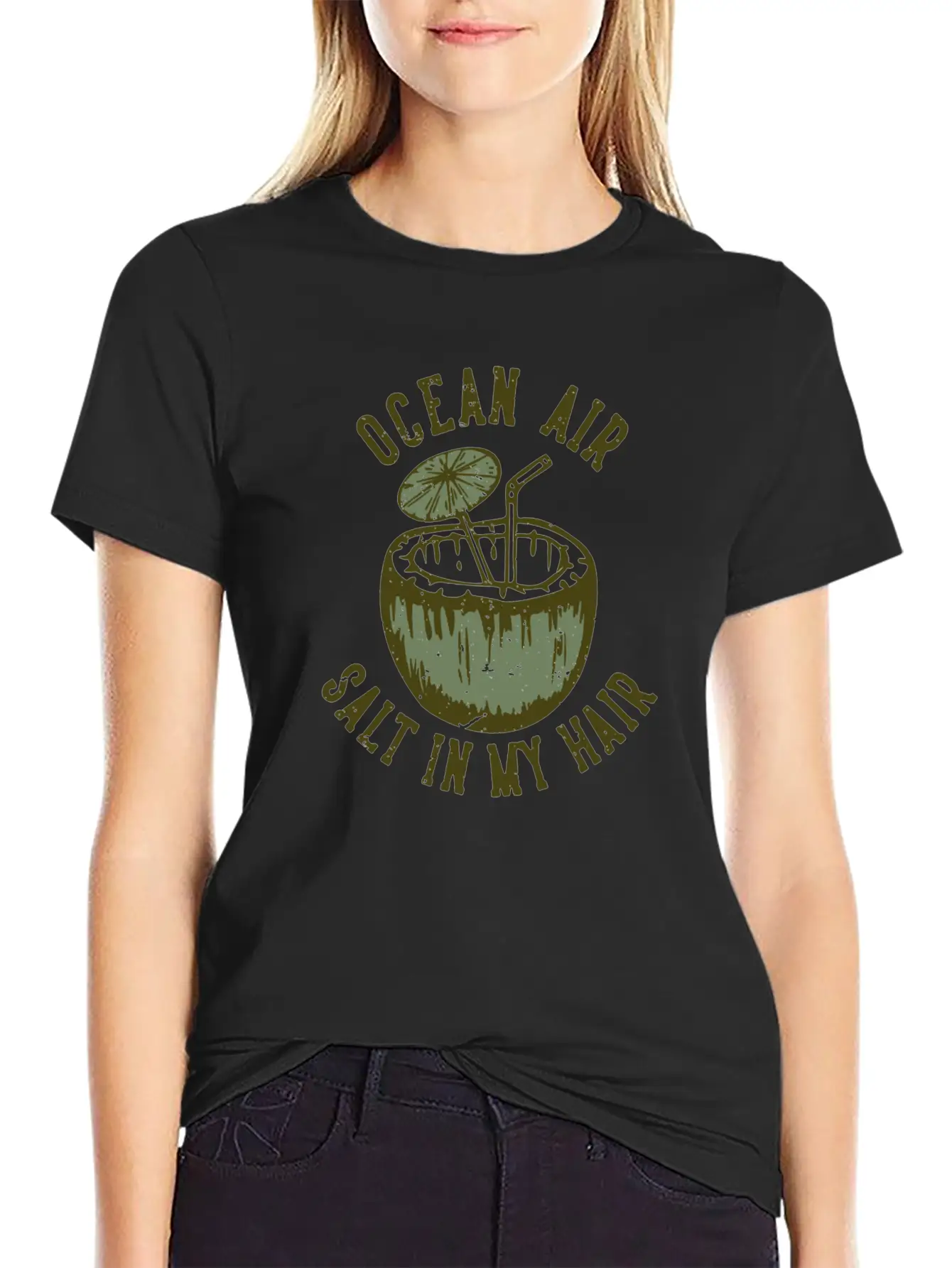 Ocean Air Salt In My Hair Basic Graphic T-Shirt – Daily Comfort In Soft Cotton
