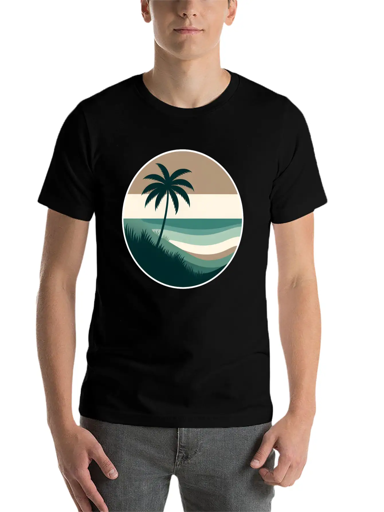 Ocean Breeze Unisex Short Sleeve Soft Cotton T-Shirt – Casual Everyday Wear