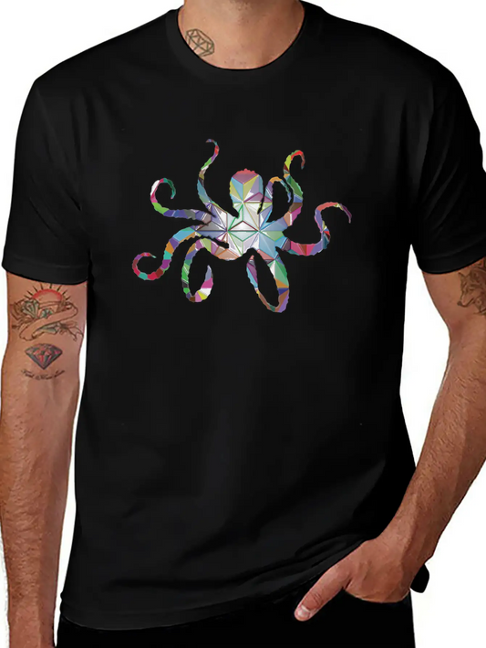 Octopus Design Gift Idea Graphic Art Exclusive Stylish Everyday T-Shirt – Unisex Basic Cotton Tee