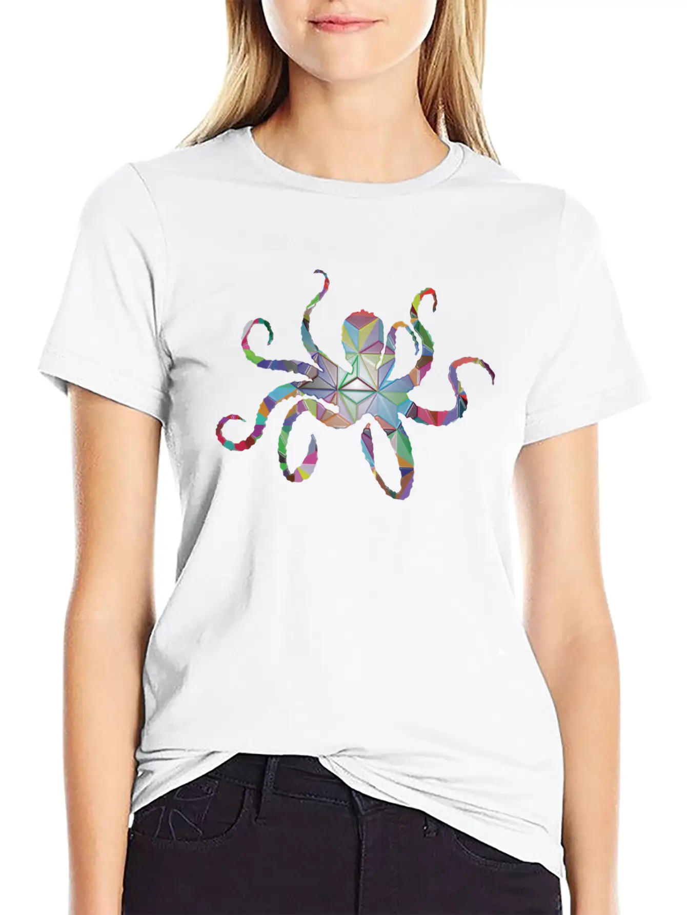 Octopus Design Gift Idea Graphic Art Exclusive Stylish Everyday T-Shirt – Unisex Basic Cotton Tee