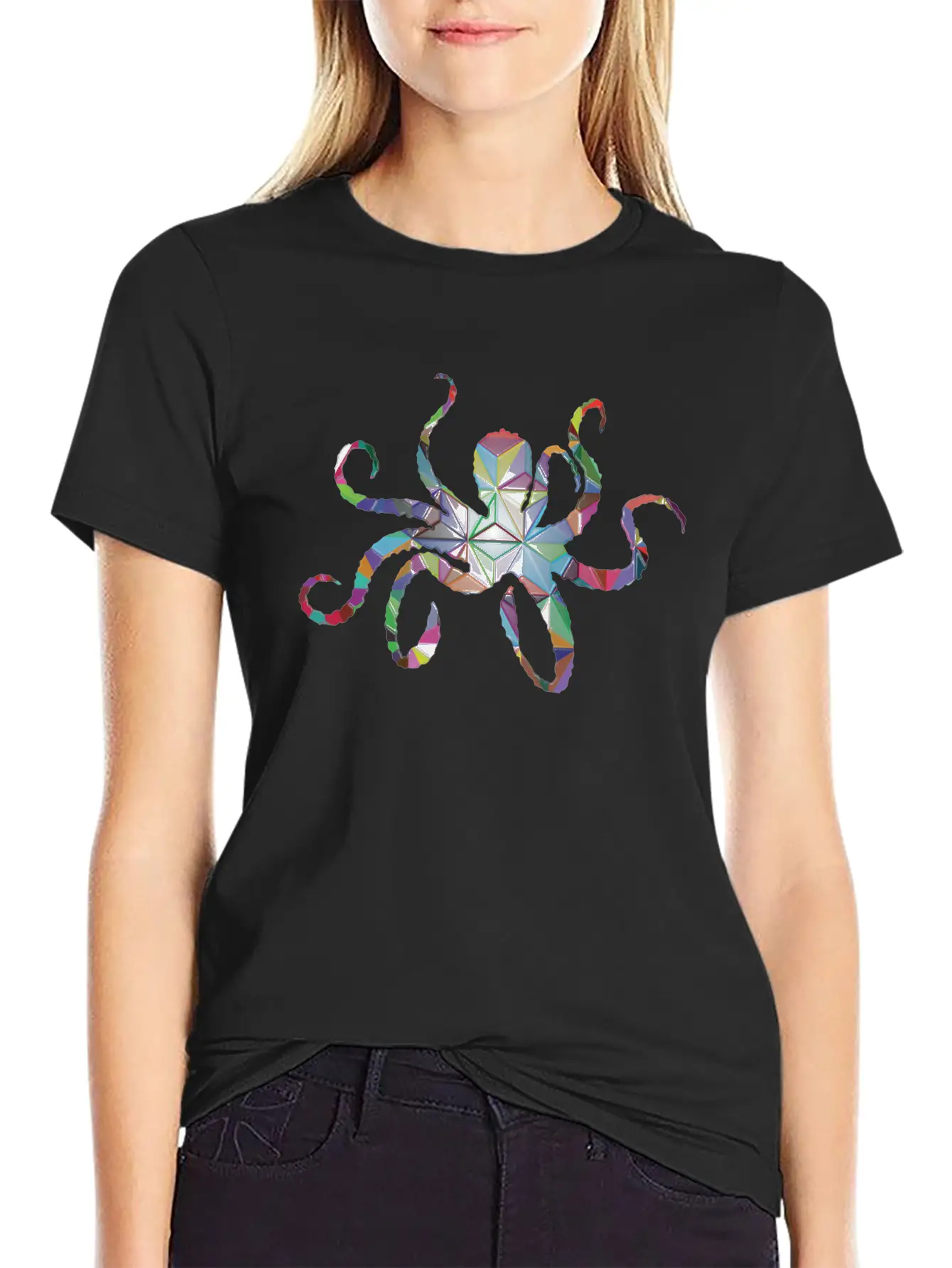 Octopus Design Gift Idea Graphic Art Exclusive Stylish Everyday T-Shirt – Unisex Basic Cotton Tee