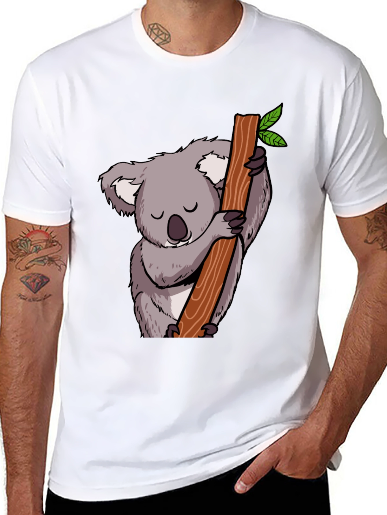 Cute Koala Bear T-Shirt - Sleepy Animal Tee