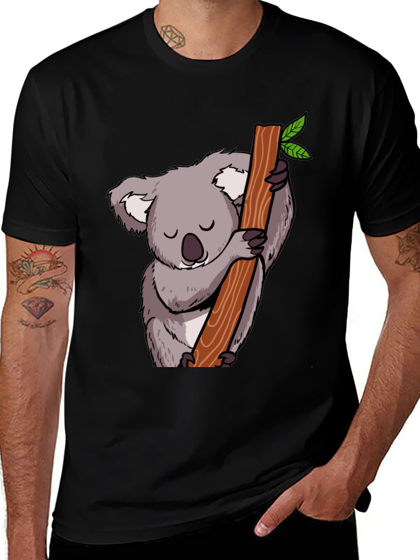 Cute Koala Bear T-Shirt - Sleepy Animal Tee
