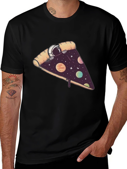 Space Pizza T-Shirt - Unique Graphic Tee