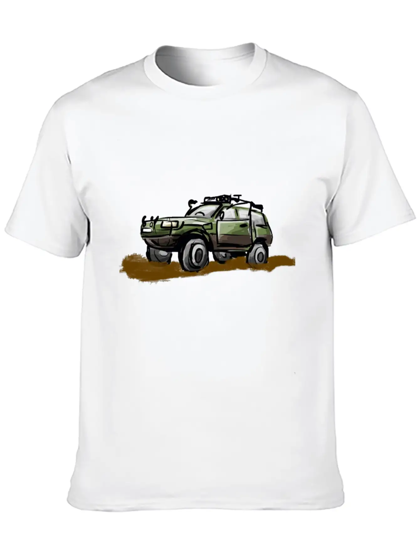 Offroad Tshirt Design 4x4 Basic Graphic T-Shirt – Daily Comfort In Soft Cotton