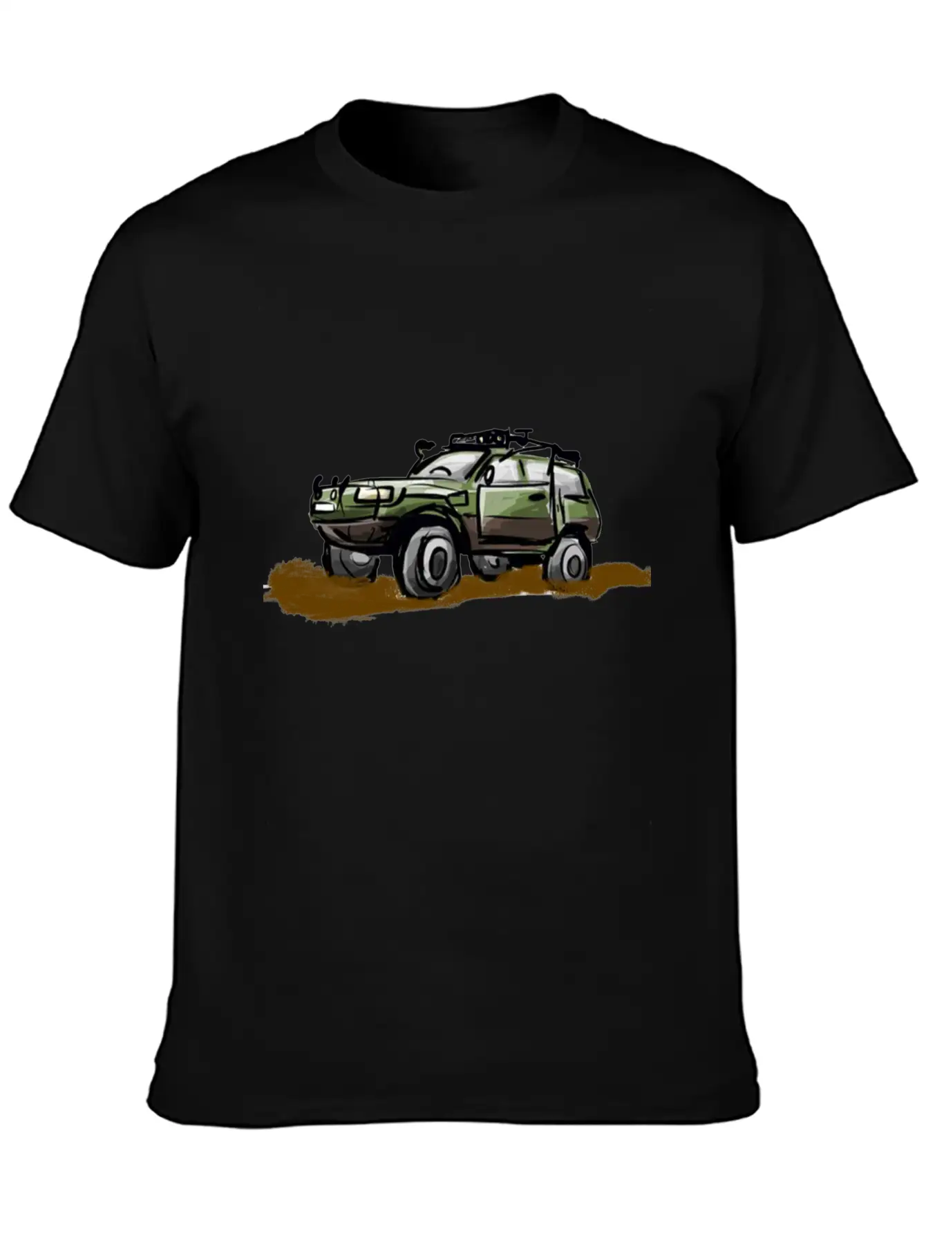 Offroad Tshirt Design 4x4 Basic Graphic T-Shirt – Daily Comfort In Soft Cotton