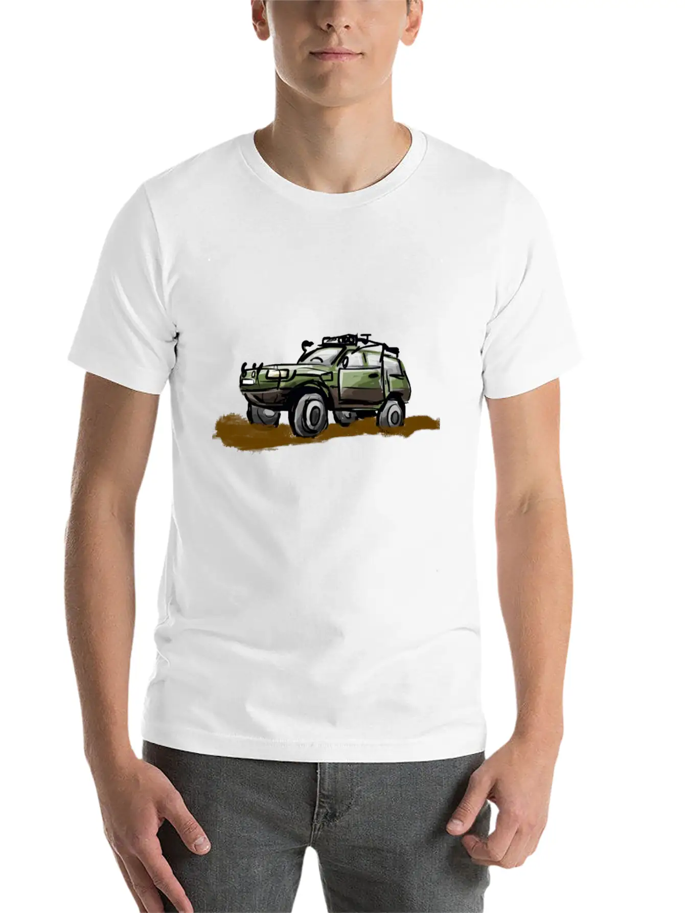 Offroad Tshirt Design 4x4 Basic Graphic T-Shirt – Daily Comfort In Soft Cotton
