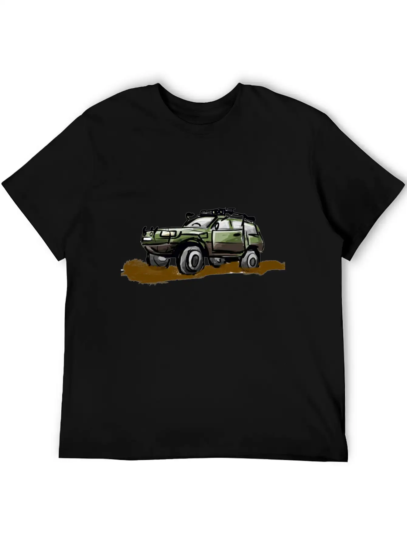 Offroad Tshirt Design 4x4 Basic Graphic T-Shirt – Daily Comfort In Soft Cotton