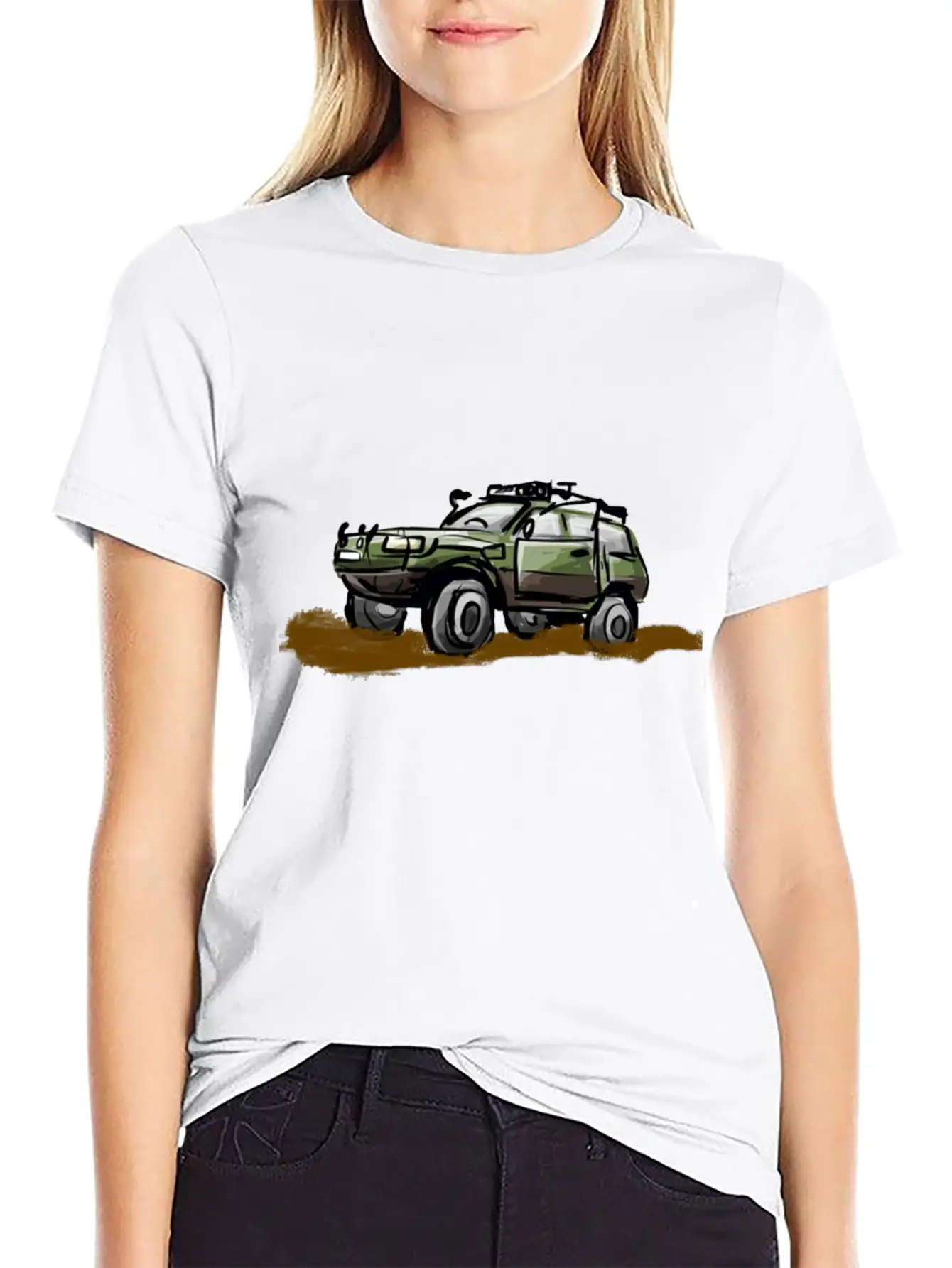 Offroad Tshirt Design 4x4 Basic Graphic T-Shirt – Daily Comfort In Soft Cotton