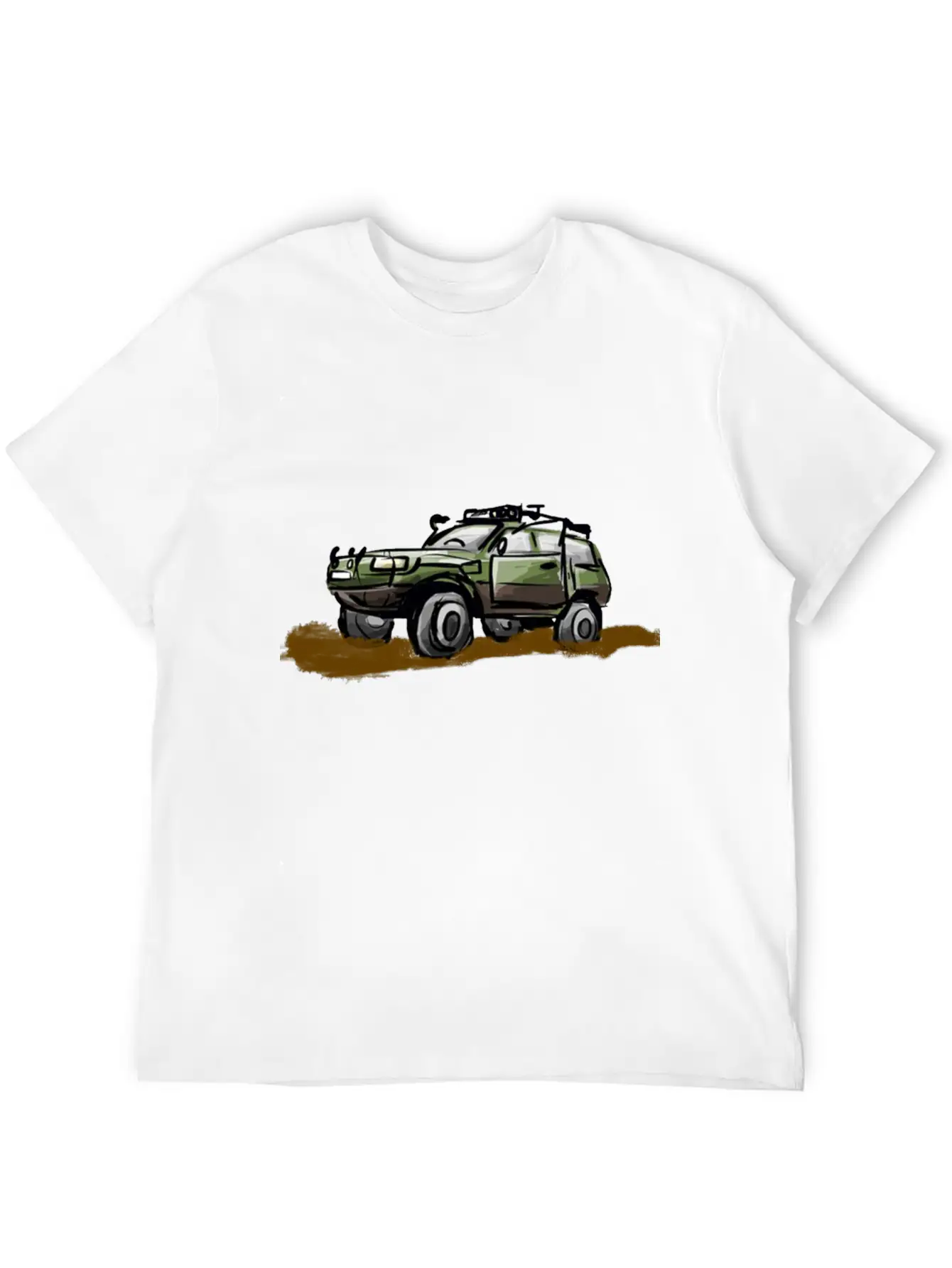 Offroad Tshirt Design 4x4 Basic Graphic T-Shirt – Daily Comfort In Soft Cotton