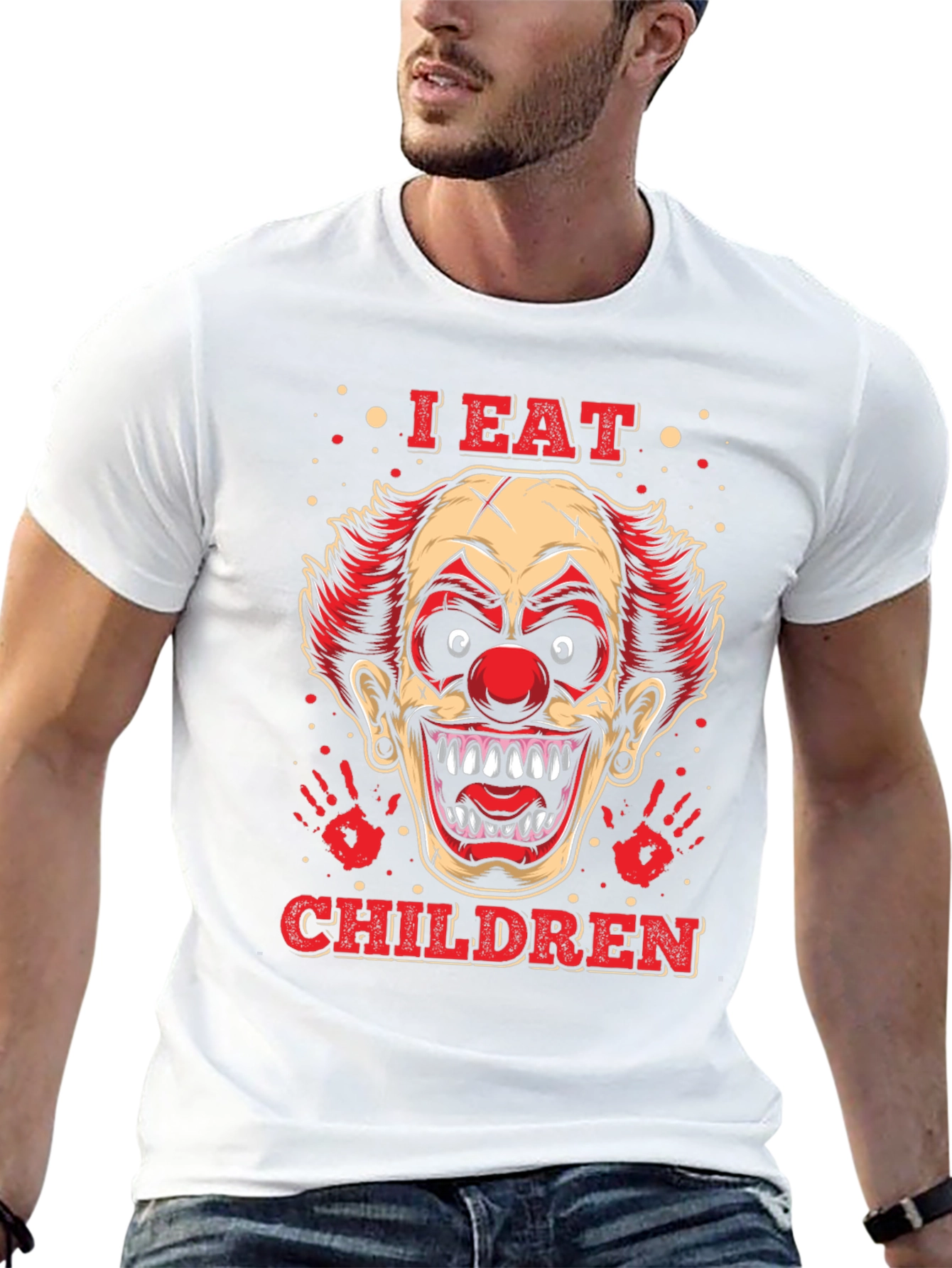 Creepy Clown Graphic Tee - I Eat Children