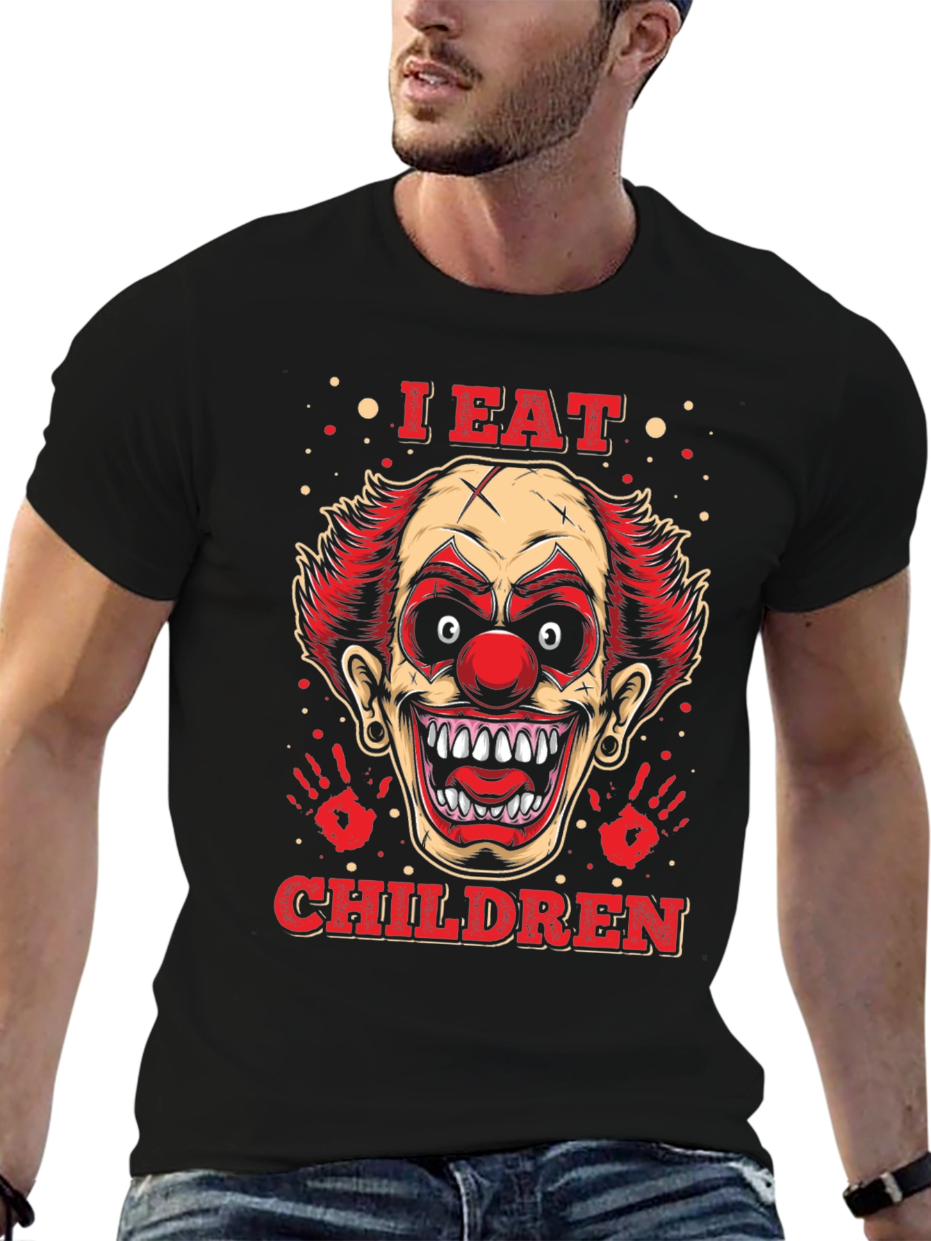 Creepy Clown Graphic Tee - I Eat Children