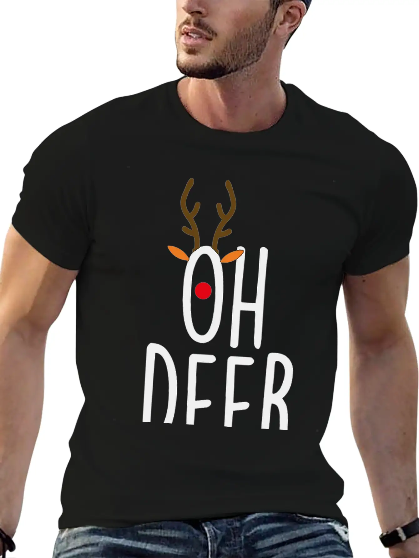 Oh Deer Stylish Everyday T-Shirt – Unisex Basic Cotton Tee