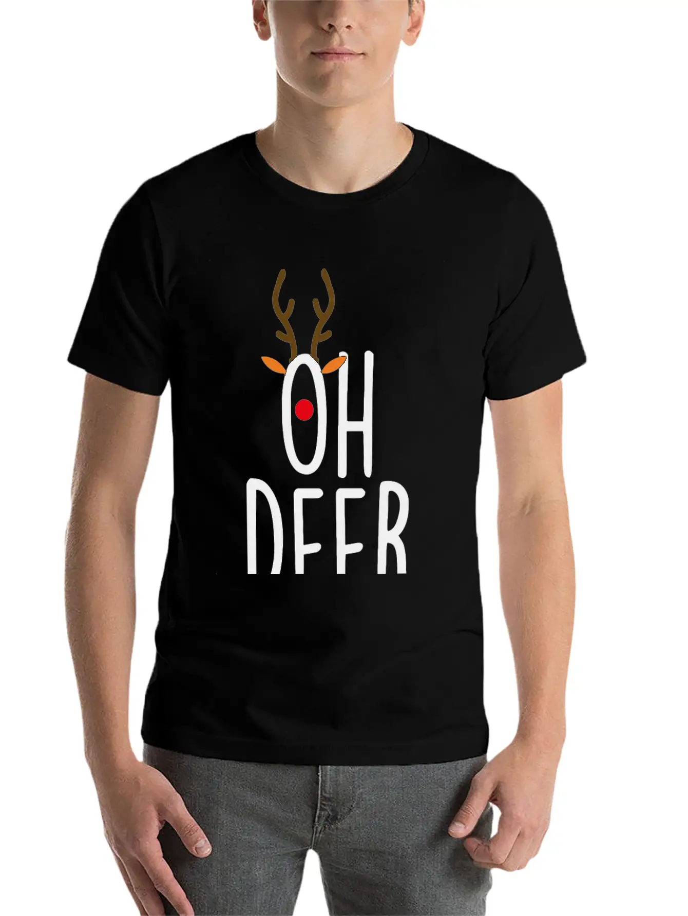 Oh Deer Stylish Everyday T-Shirt – Unisex Basic Cotton Tee