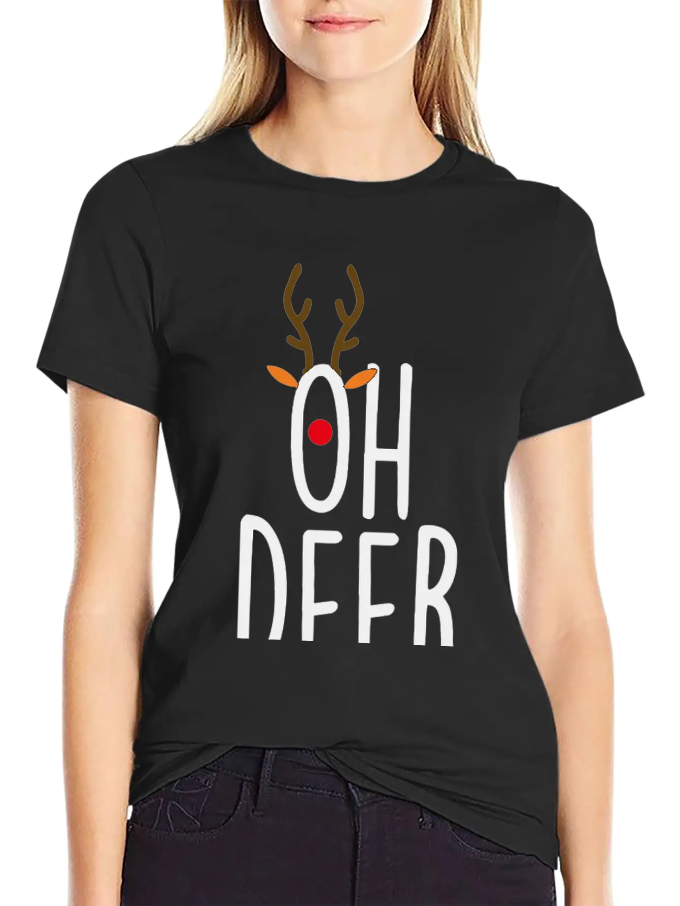 Oh Deer Stylish Everyday T-Shirt – Unisex Basic Cotton Tee