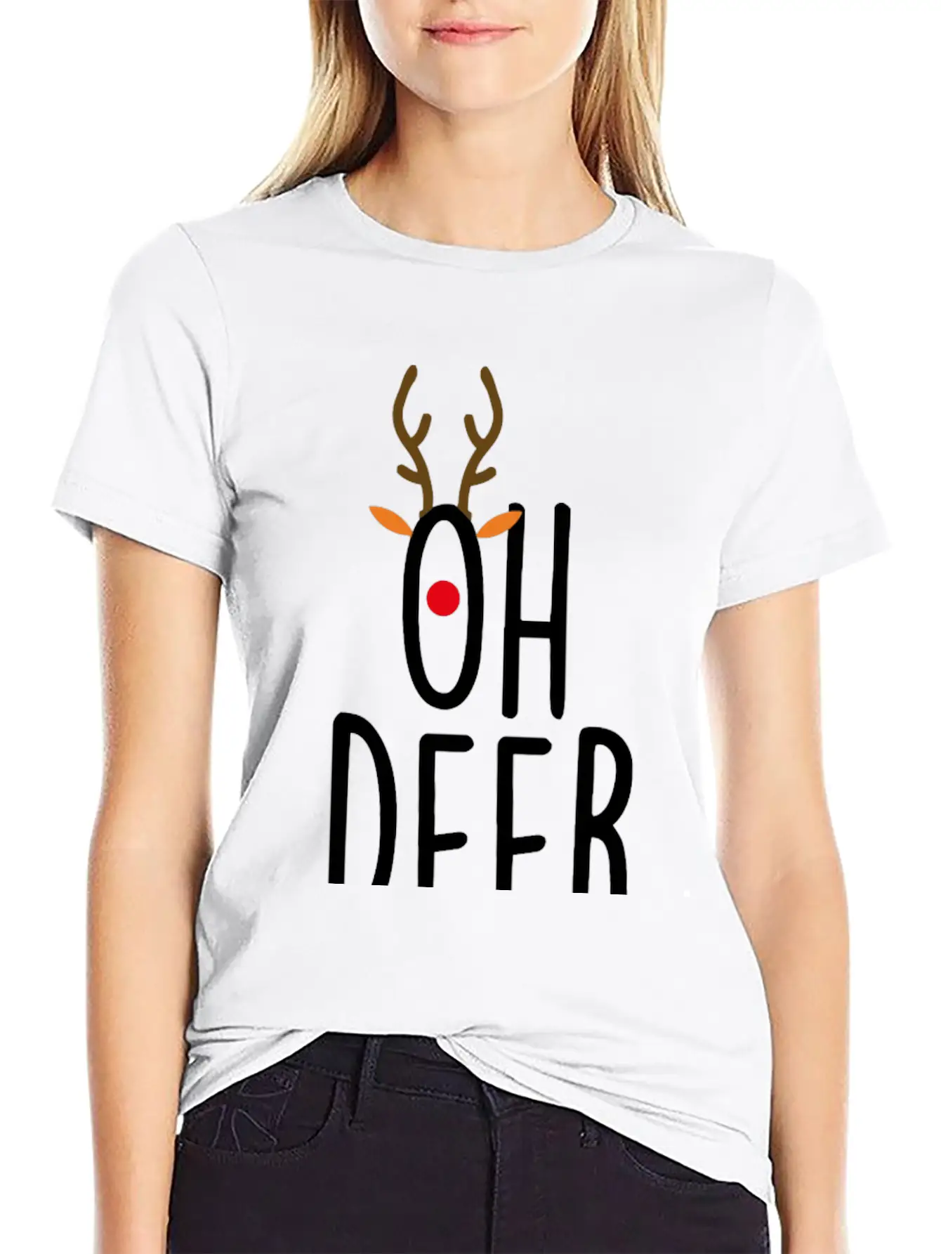 Oh Deer Stylish Everyday T-Shirt – Unisex Basic Cotton Tee