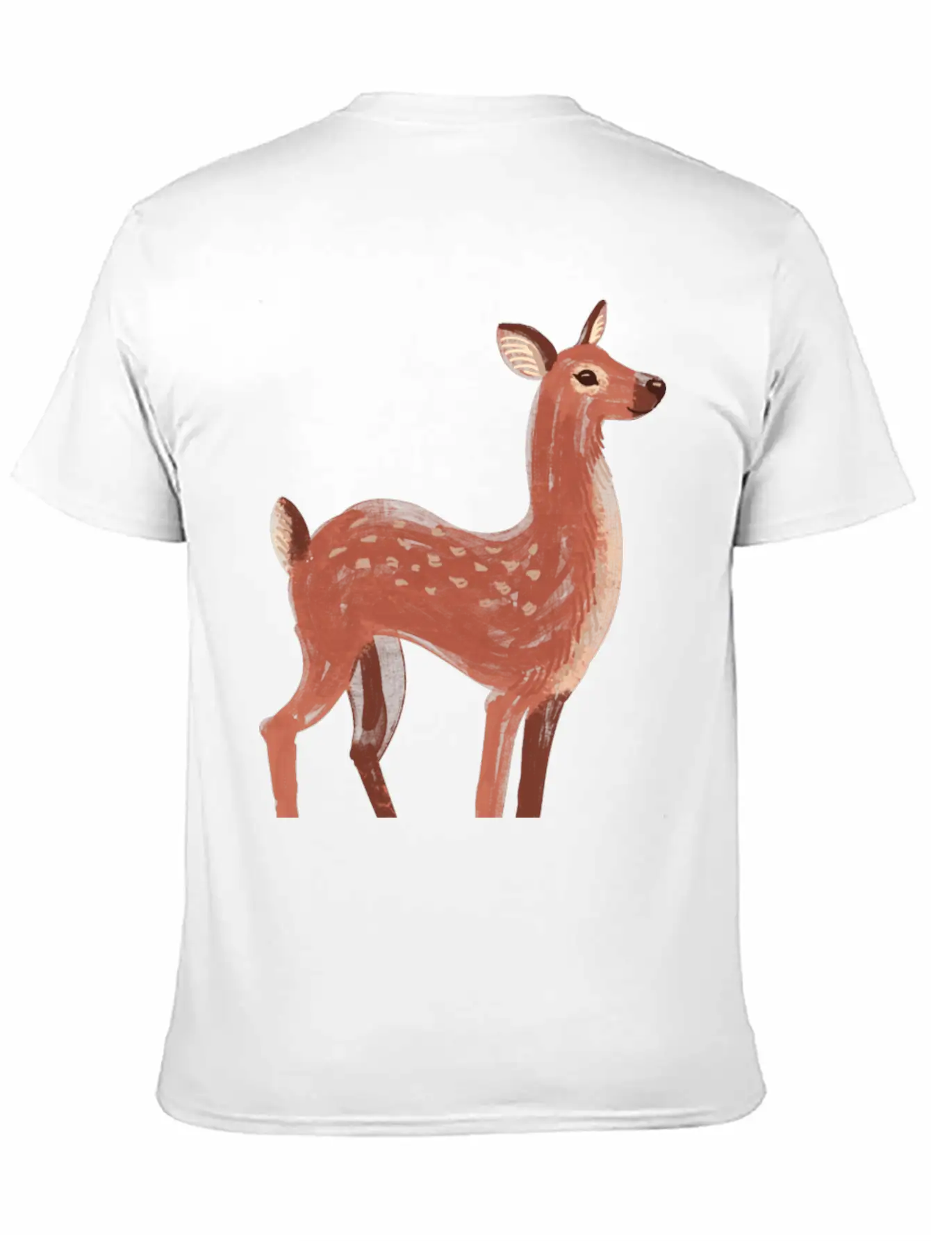 Oh Deer Unisex Short Sleeve Soft Cotton T-Shirt – Casual Everyday Wear
