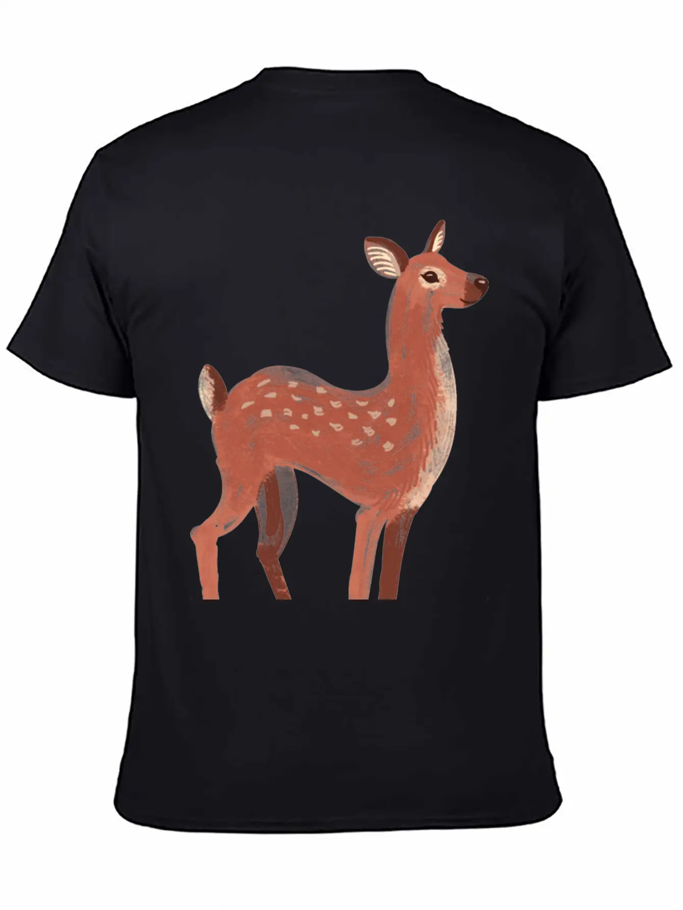 Oh Deer Unisex Short Sleeve Soft Cotton T-Shirt – Casual Everyday Wear