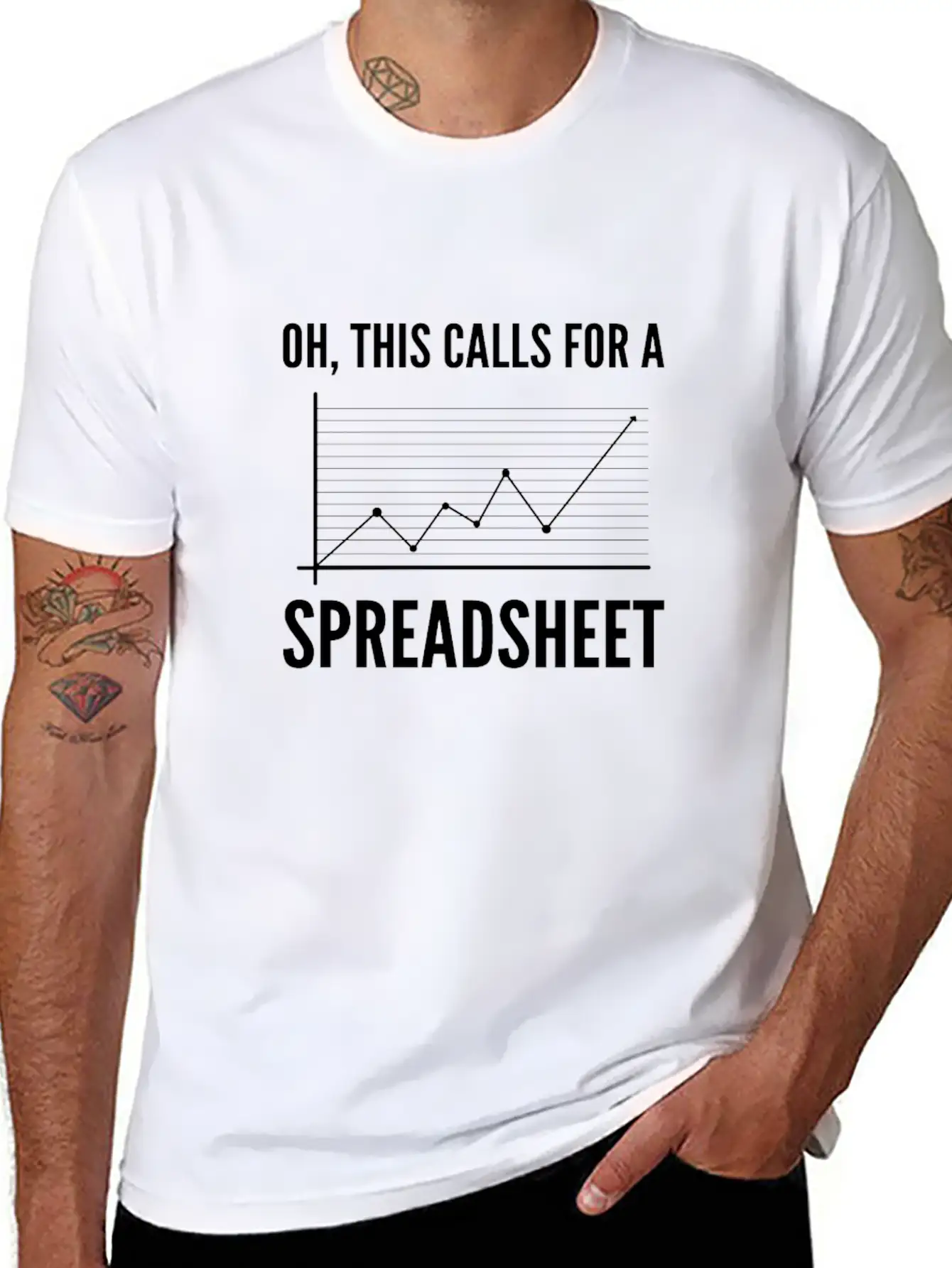 Oh, This Calls For A Spreadsheet. Accounting And Unisex Short Sleeve Soft Cotton T-Shirt – Casual Everyday Wear