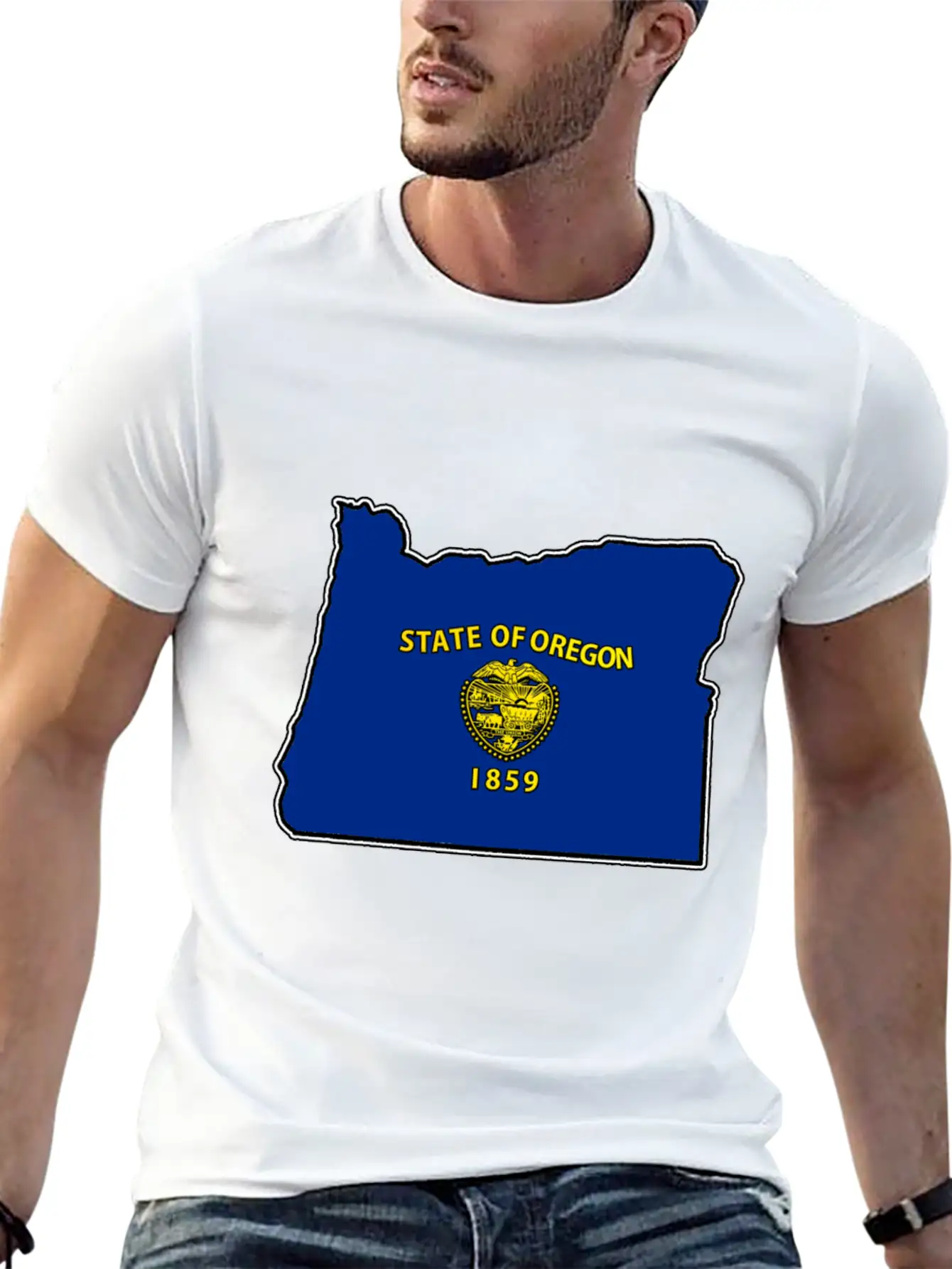 Ohio Flag Map Comfortable Minimalist Graphic Tee – Summer Style Essential