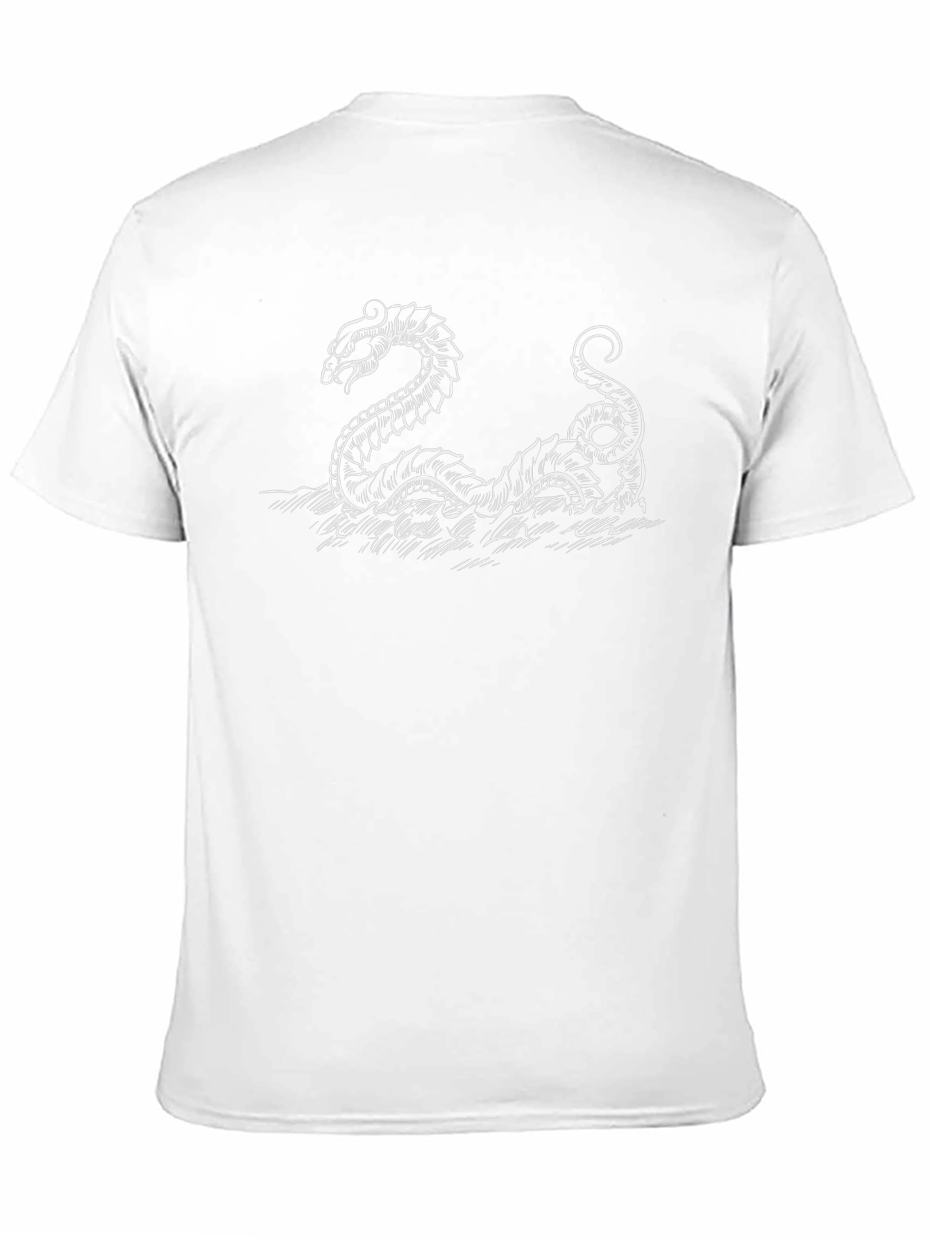 Sea Serpent Graphic Tee - Black
