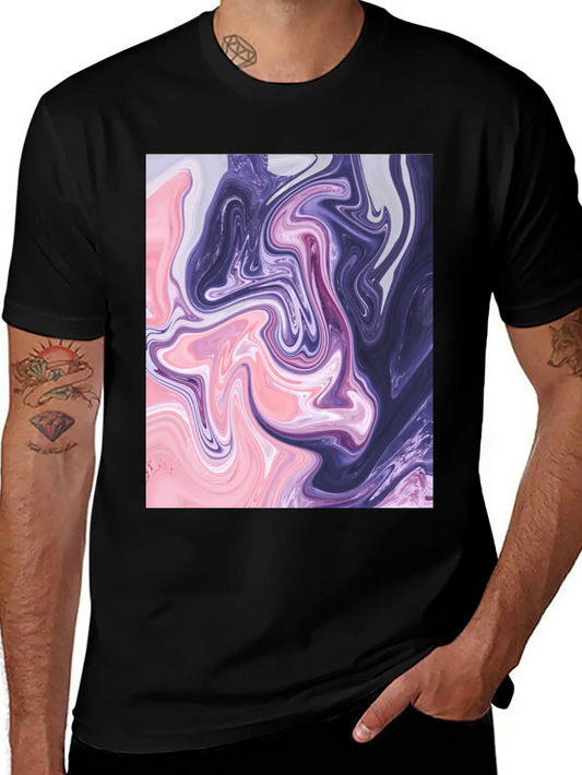 Oil Paint Art Essential Unisex Summer Tee – Soft Cotton Casual Fit