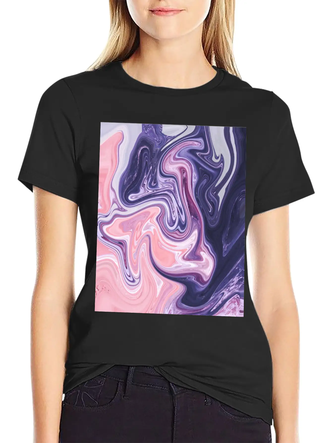 Oil Paint Art Essential Unisex Summer Tee – Soft Cotton Casual Fit