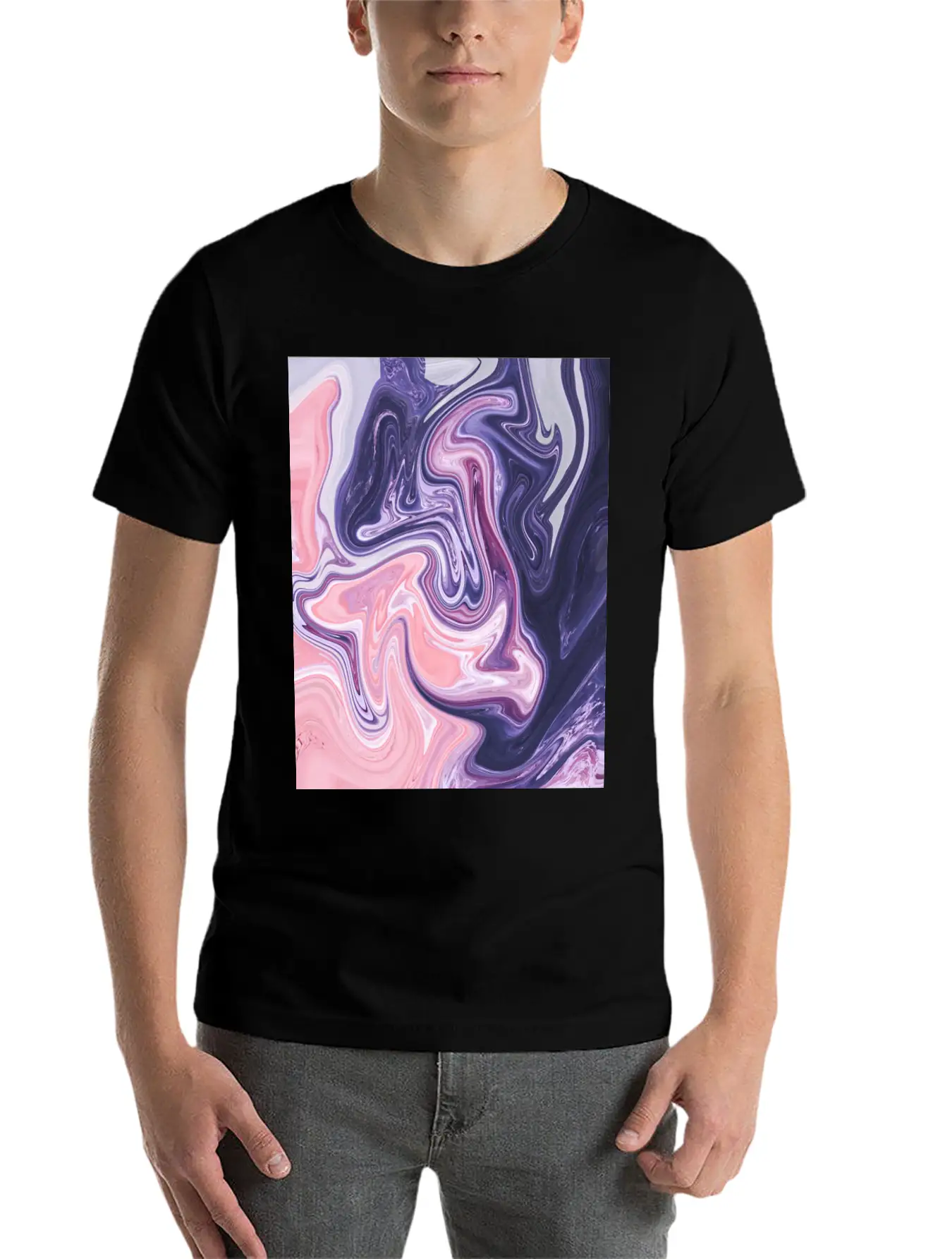Oil Paint Art Essential Unisex Summer Tee – Soft Cotton Casual Fit