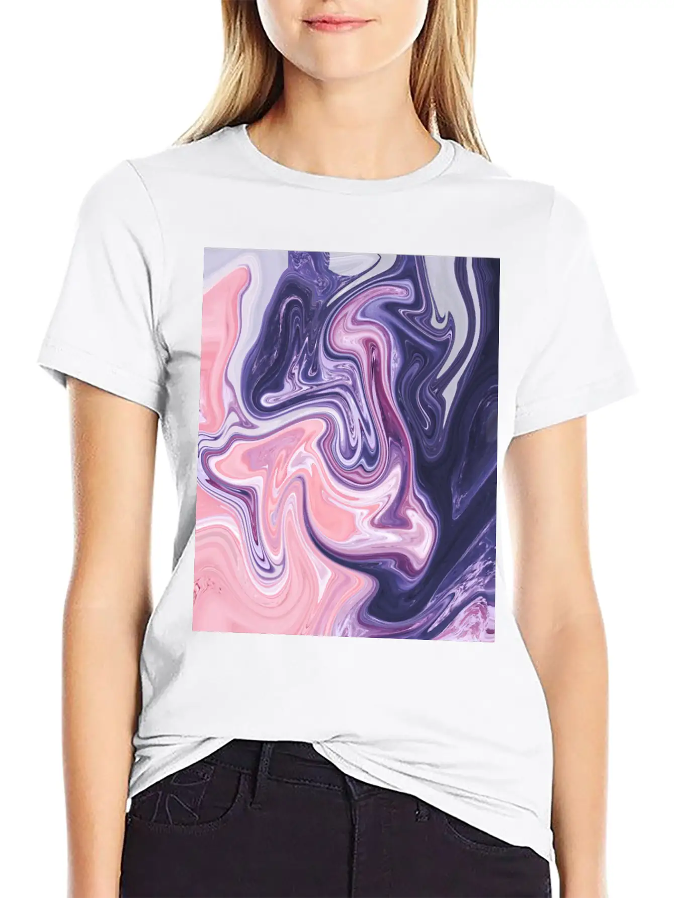 Oil Paint Art Essential Unisex Summer Tee – Soft Cotton Casual Fit
