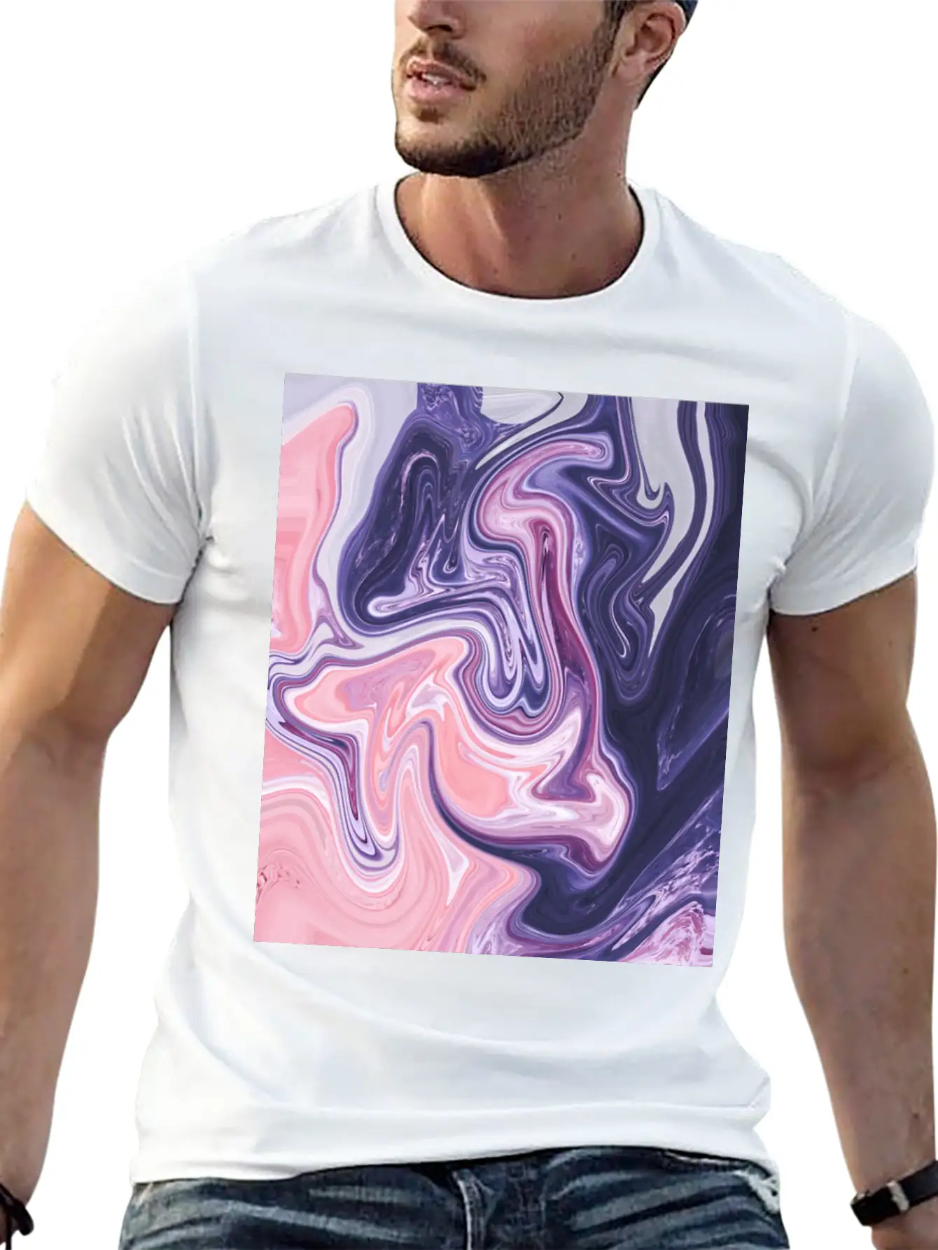 Oil Paint Art Essential Unisex Summer Tee – Soft Cotton Casual Fit