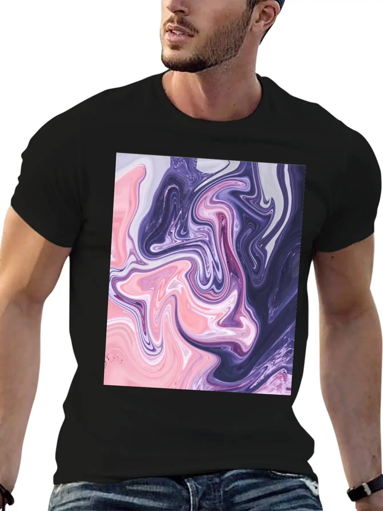 Oil Paint Art Essential Unisex Summer Tee – Soft Cotton Casual Fit