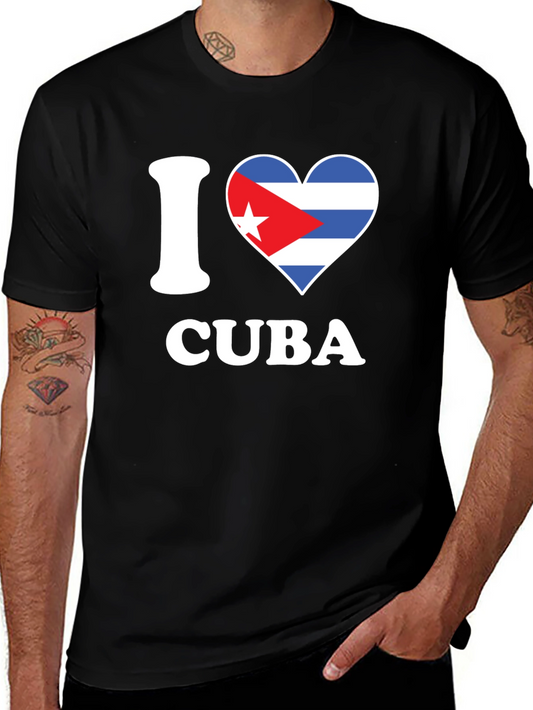 I Heart Cuba Graphic T-Shirt - Black
