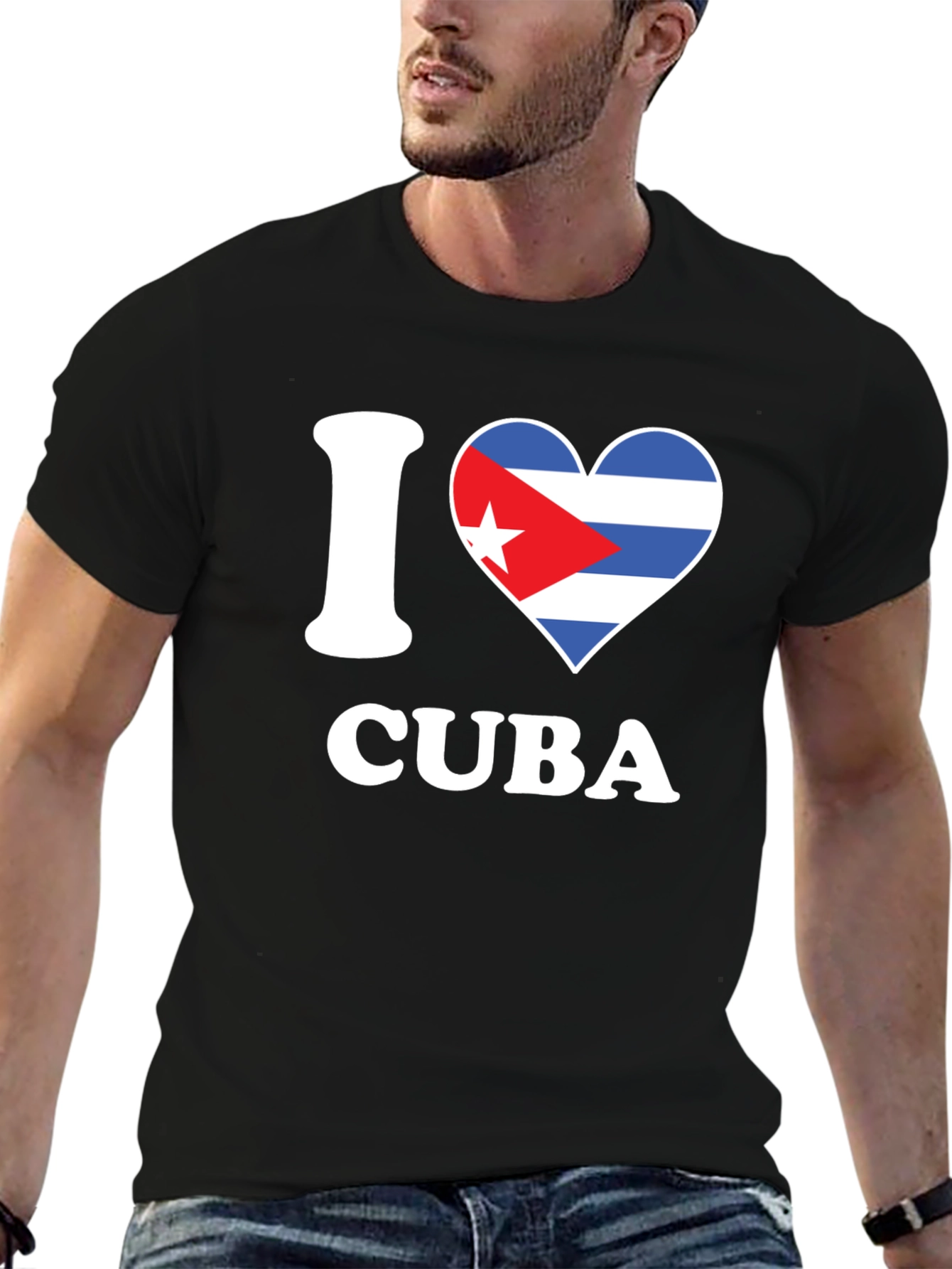 I Heart Cuba Graphic T-Shirt - Black