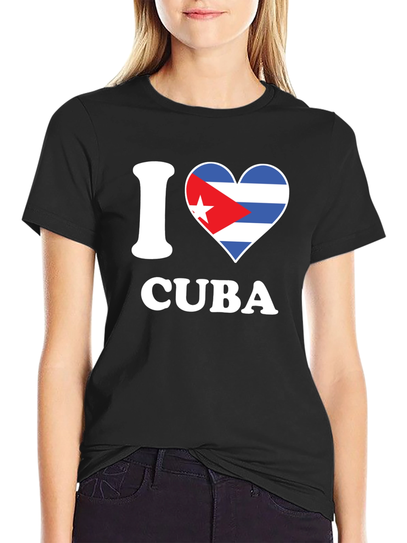 I Heart Cuba Graphic T-Shirt - Black