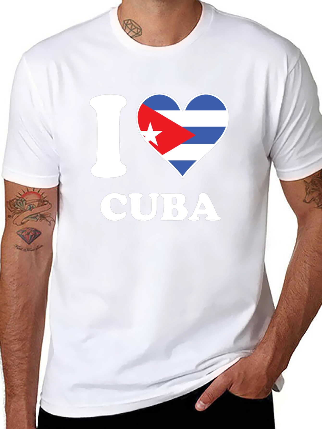 I Heart Cuba Graphic T-Shirt - Black