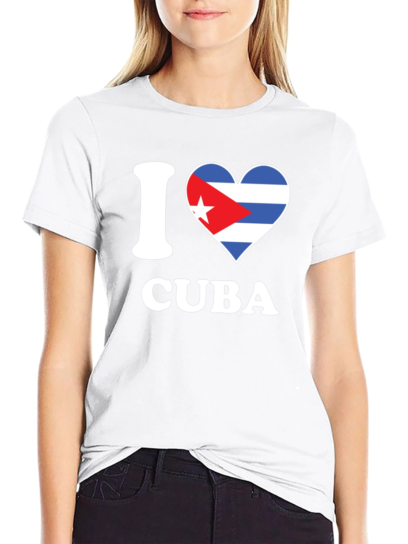 I Heart Cuba Graphic T-Shirt - Black