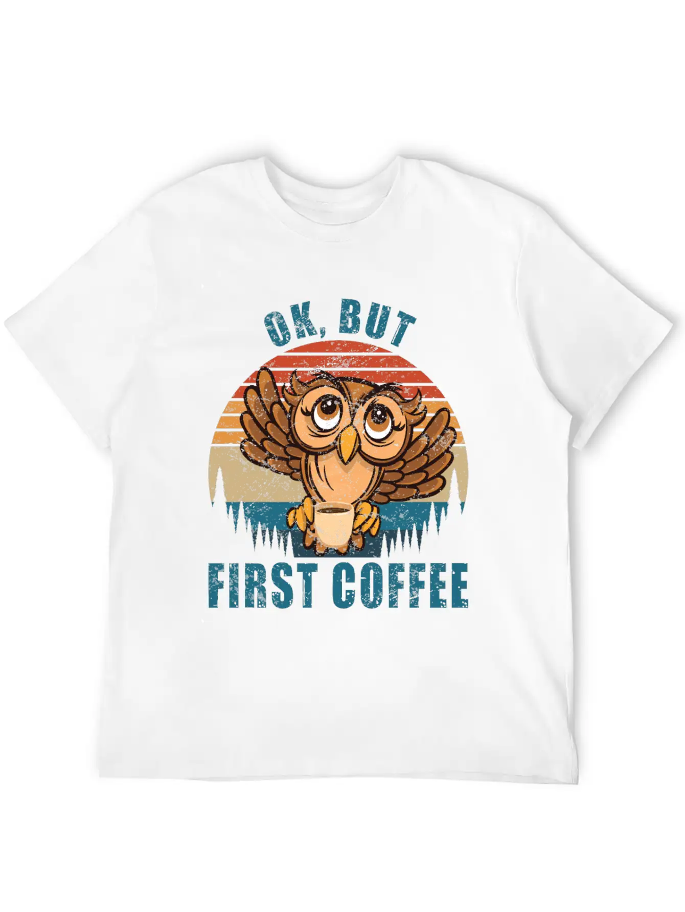 Ok But First Coffee Funny Timeless Short Sleeve Tee – Comfy And Minimalist Design