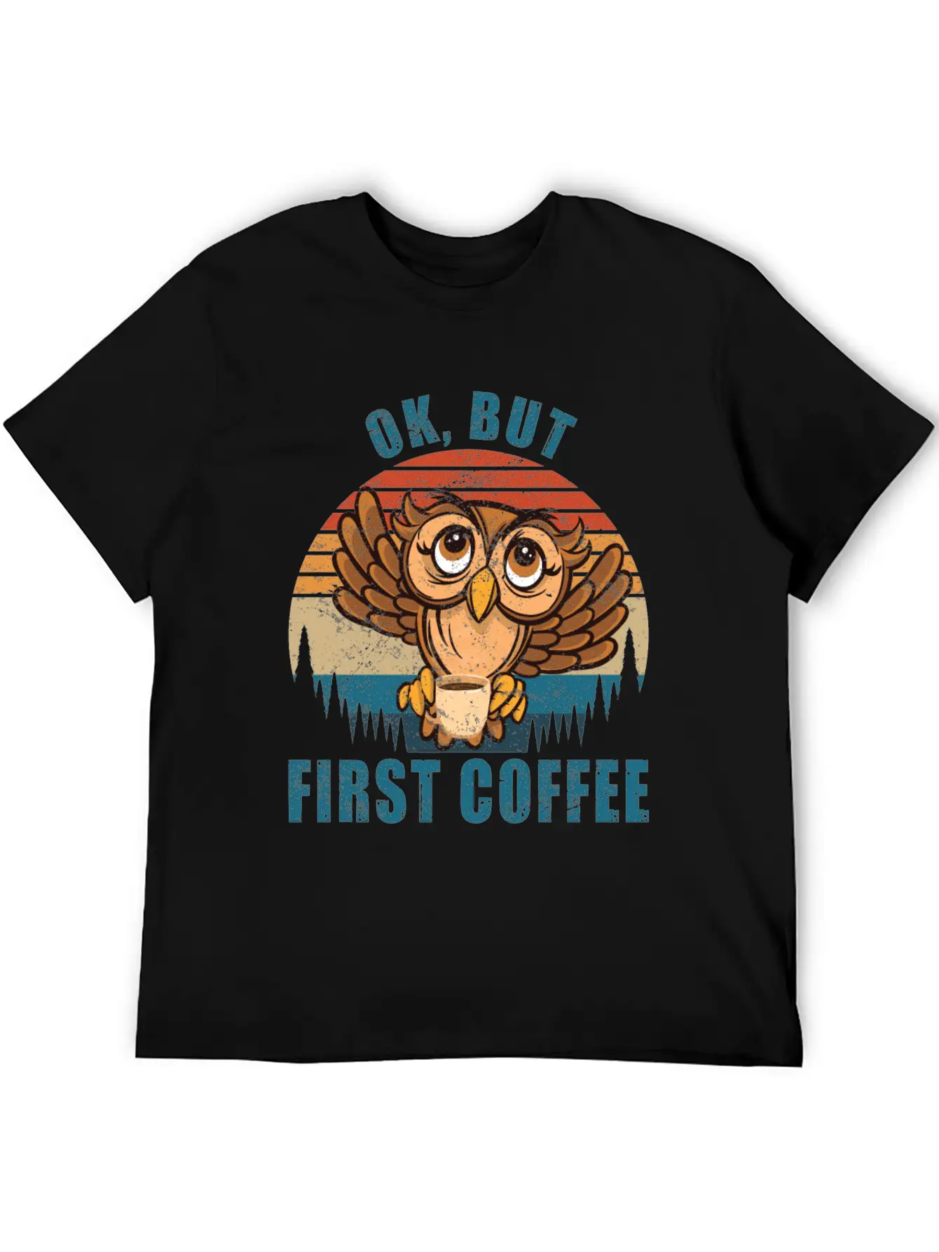 Ok But First Coffee Funny Timeless Short Sleeve Tee – Comfy And Minimalist Design