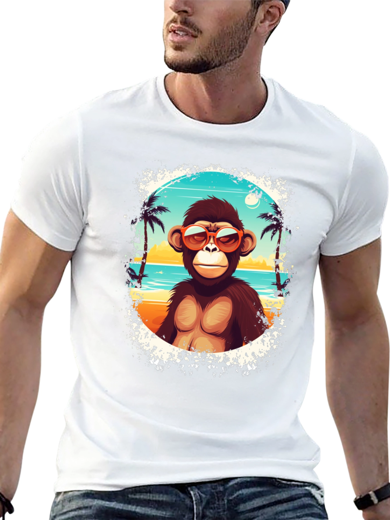 Monkey Beach Vibes Graphic T-Shirt