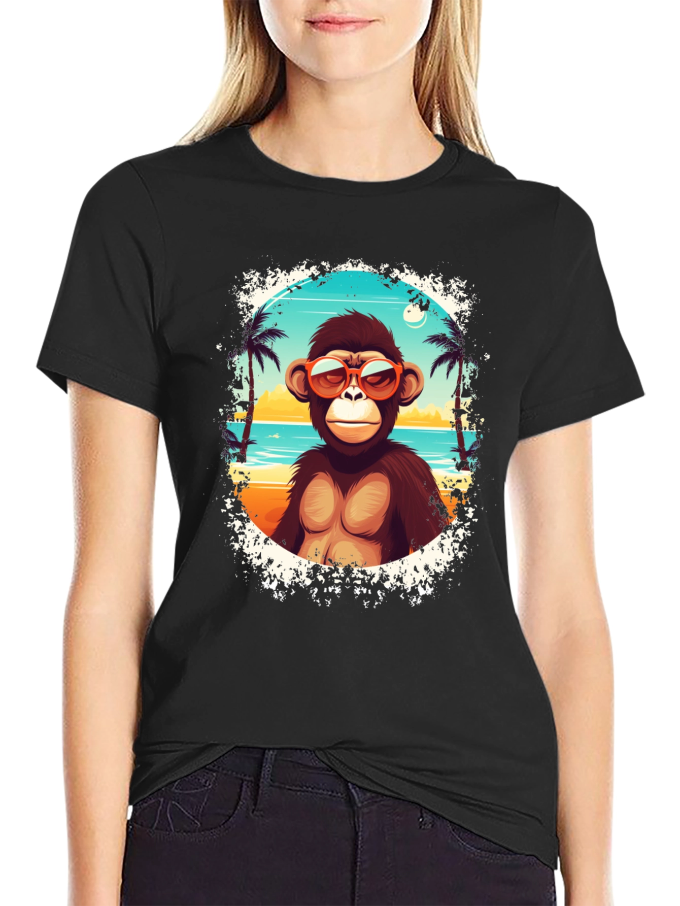 Monkey Beach Vibes Graphic T-Shirt
