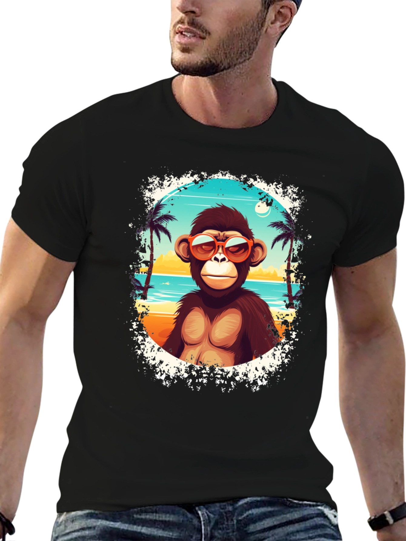 Monkey Beach Vibes Graphic T-Shirt