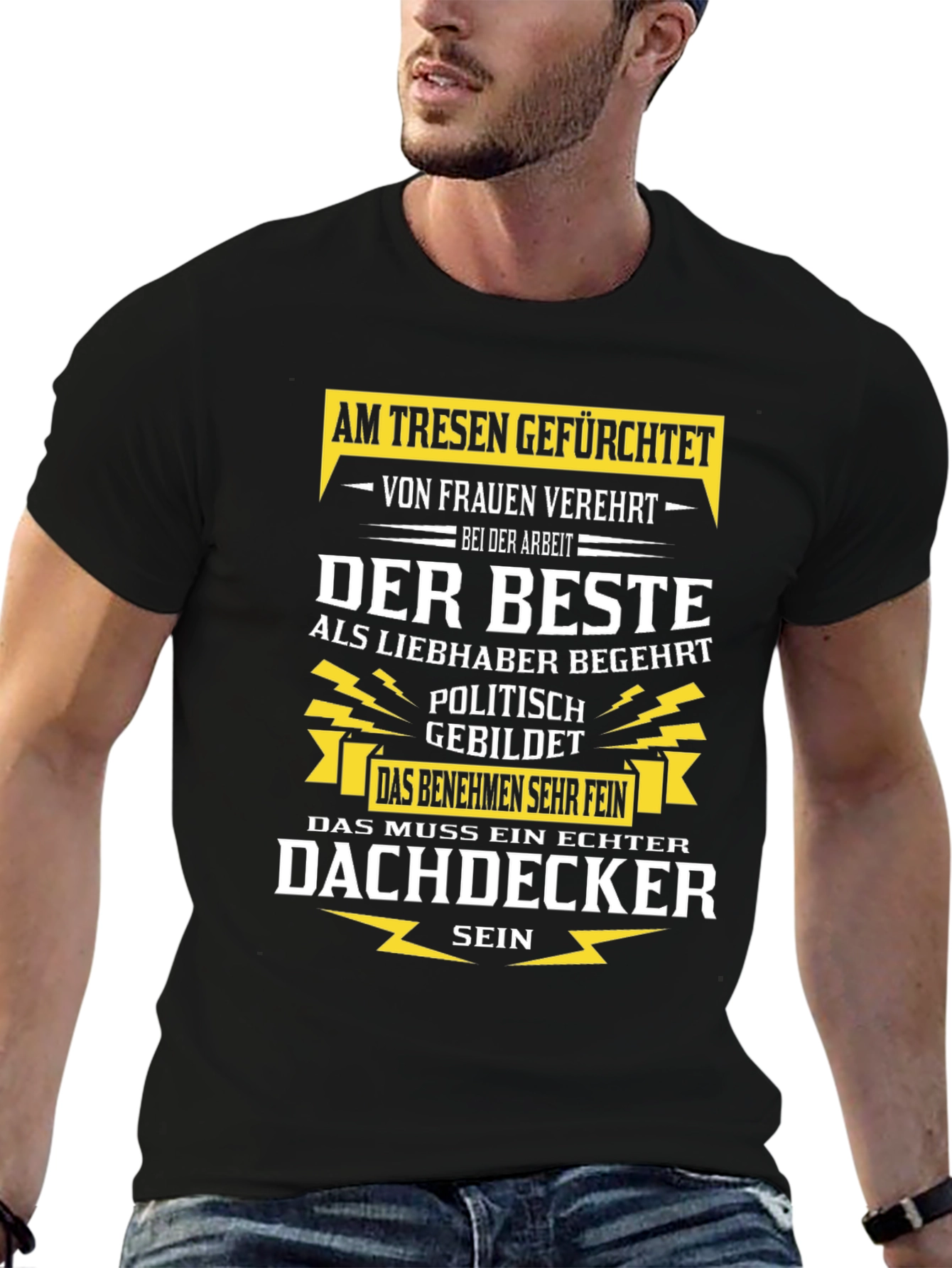 Humorous Roofer T-Shirt - Dachdecker