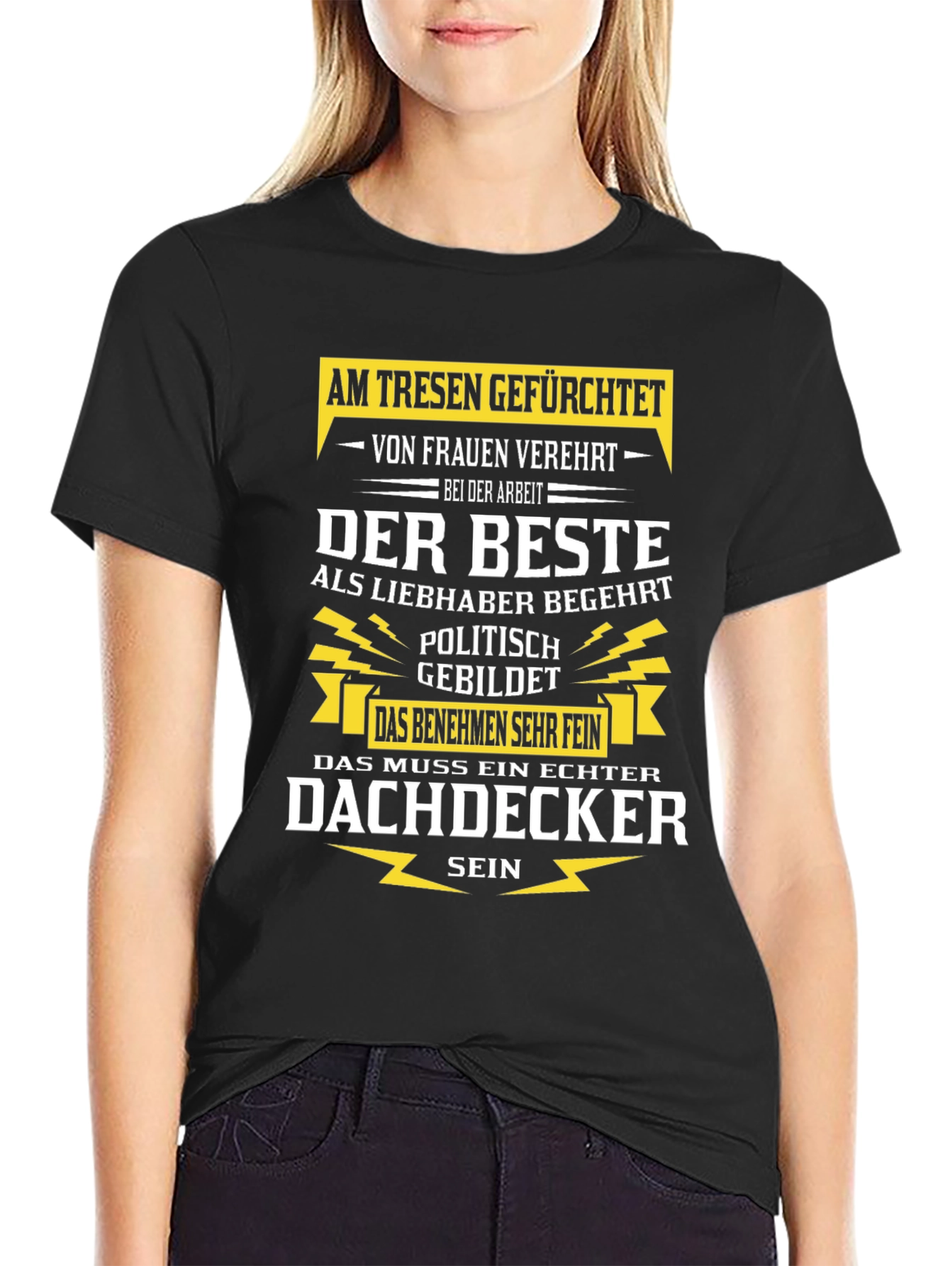 Humorous Roofer T-Shirt - Dachdecker