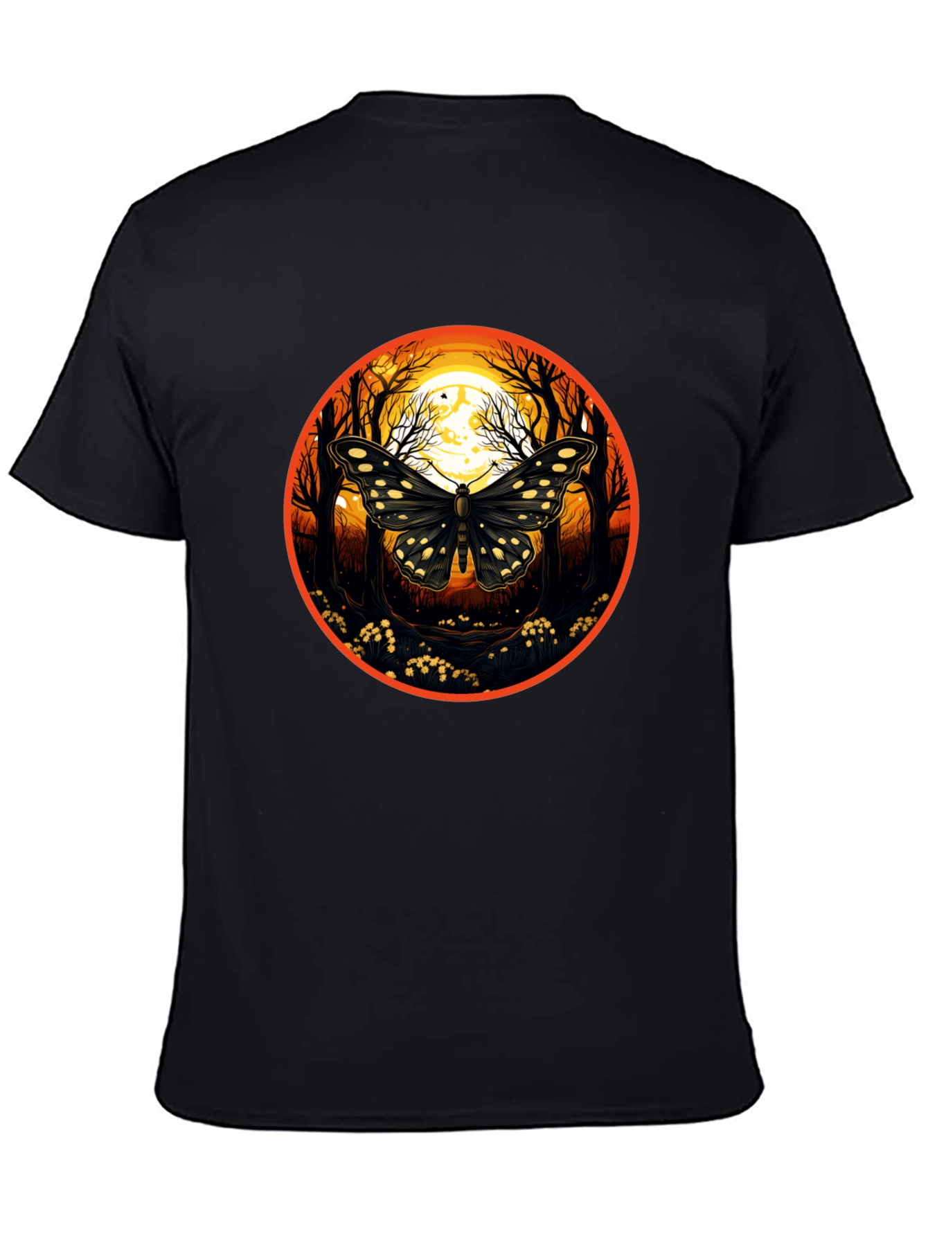Butterfly Moon T-Shirt - Nature Inspired Graphic Tee