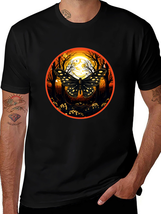 Butterfly Moon T-Shirt - Nature Inspired Graphic Tee